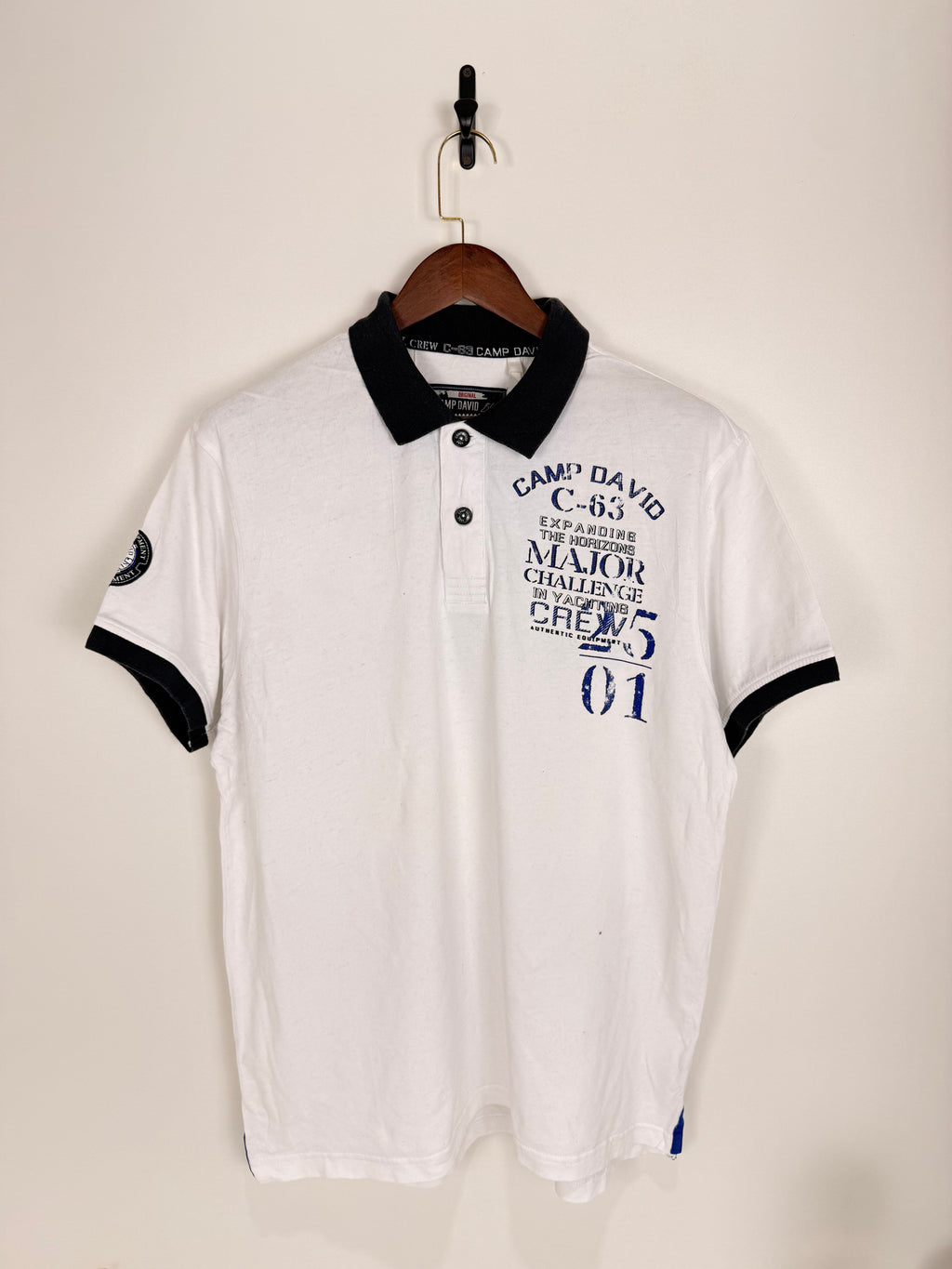 Camp David C-63 White Polo | C:50 L:29