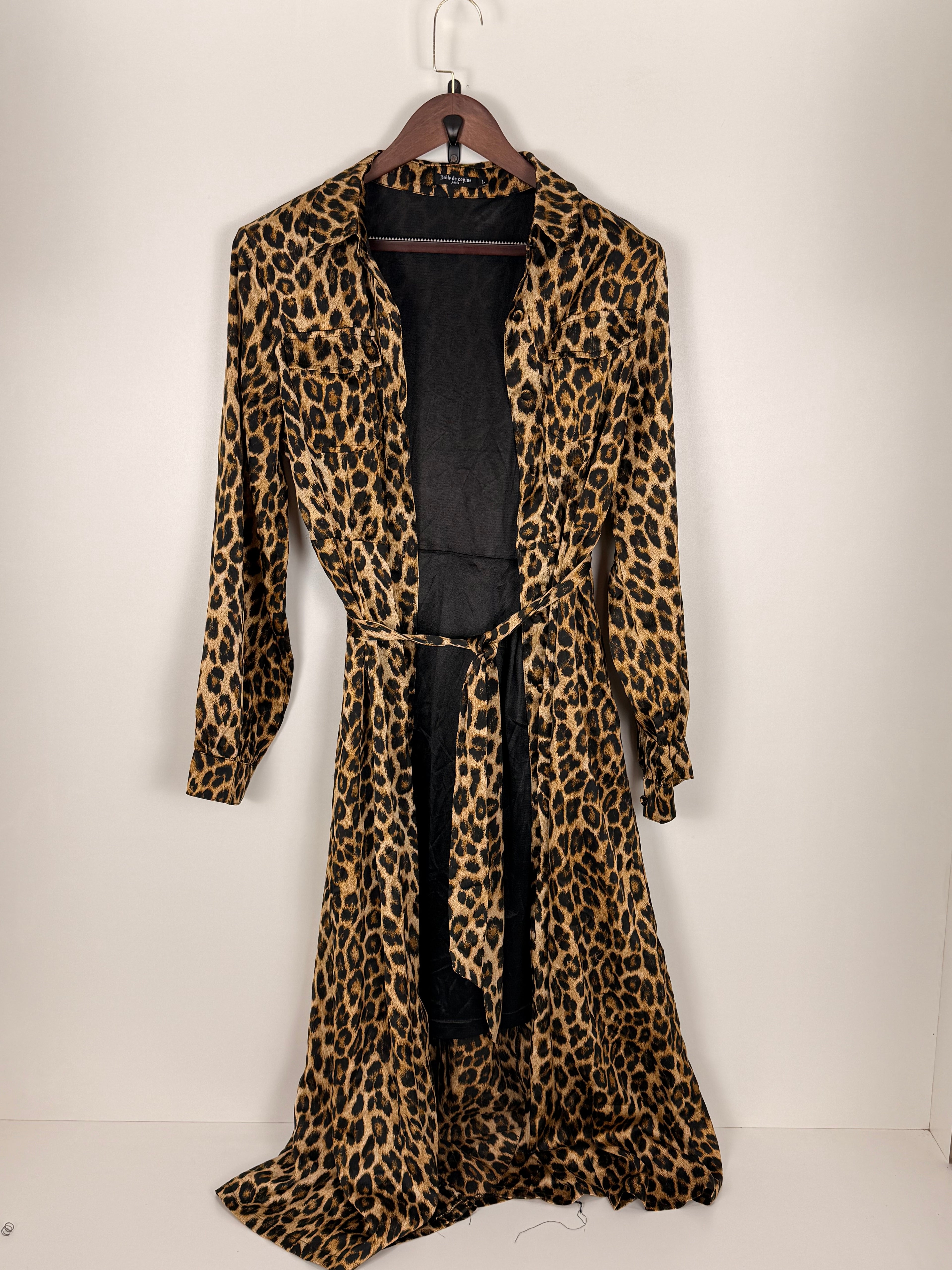 Leopard Print Longline Duster