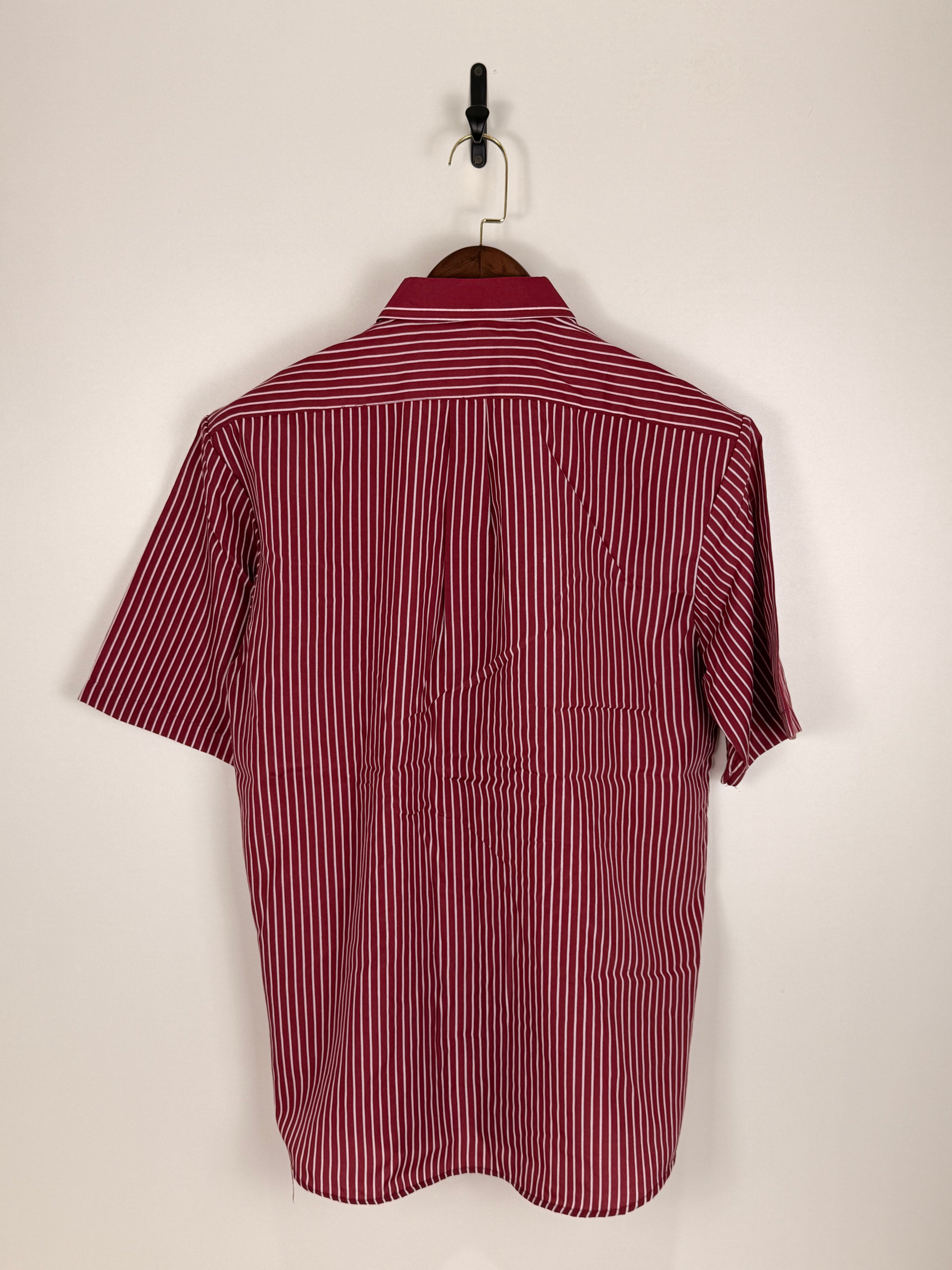 Vintage Burgundy Stripe Shirt | C:46 L:30