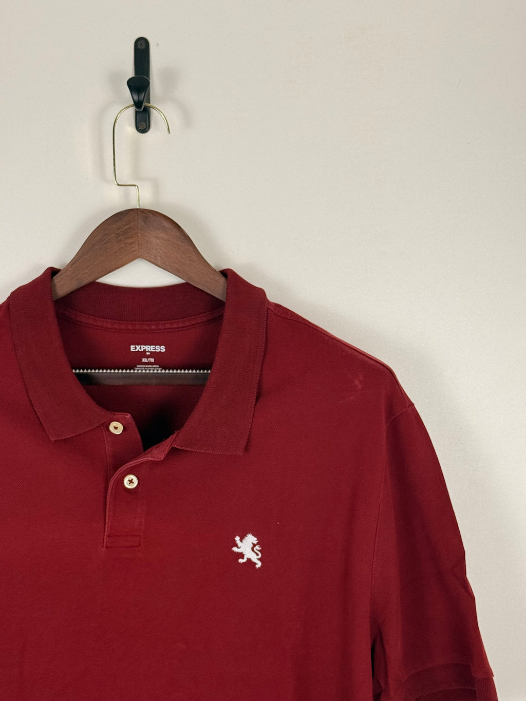 Express Burgundy Polo Shirt | C:50 L:30