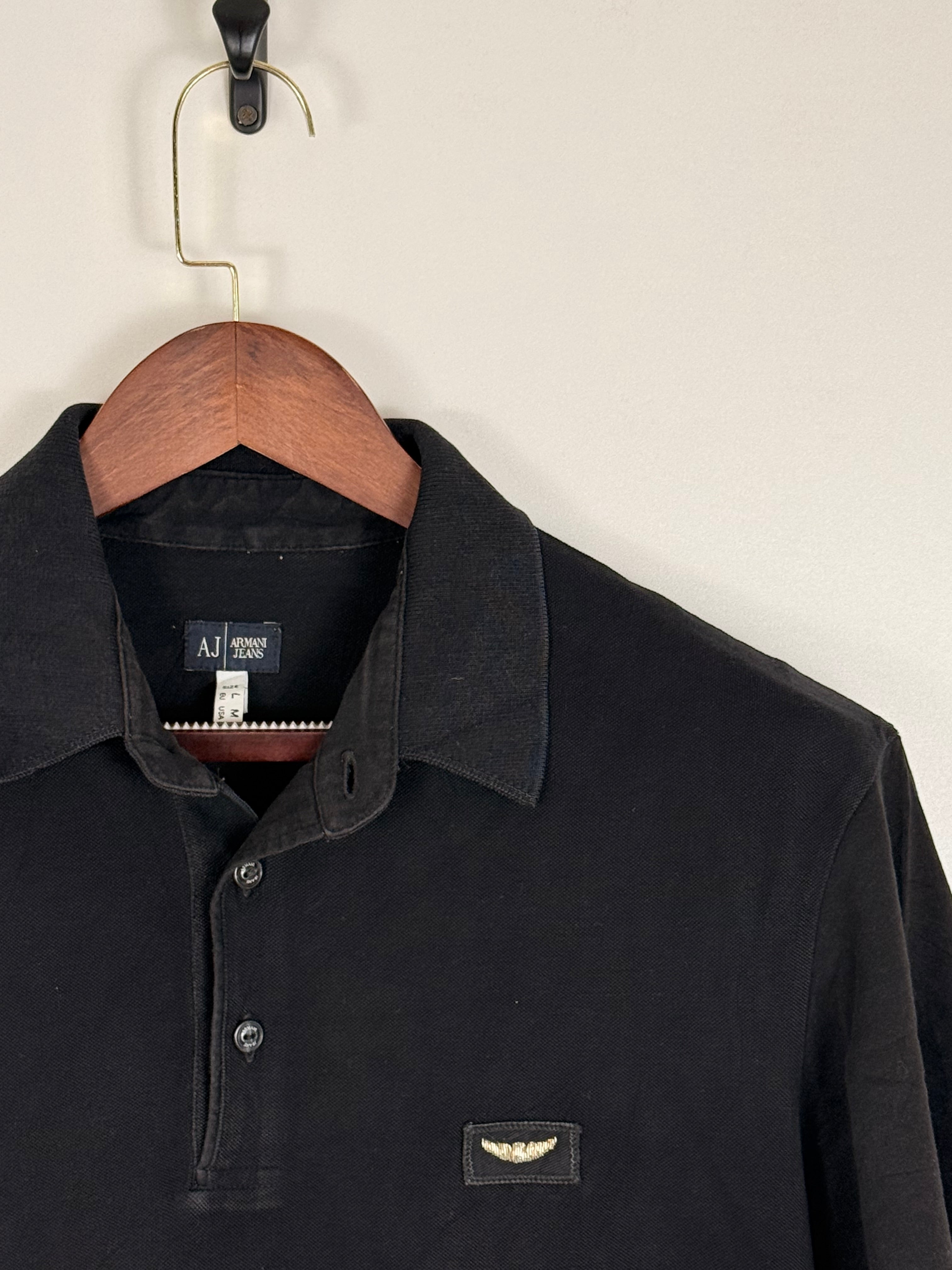 Armani Jeans Black Polo Shirt | C:42 L:27