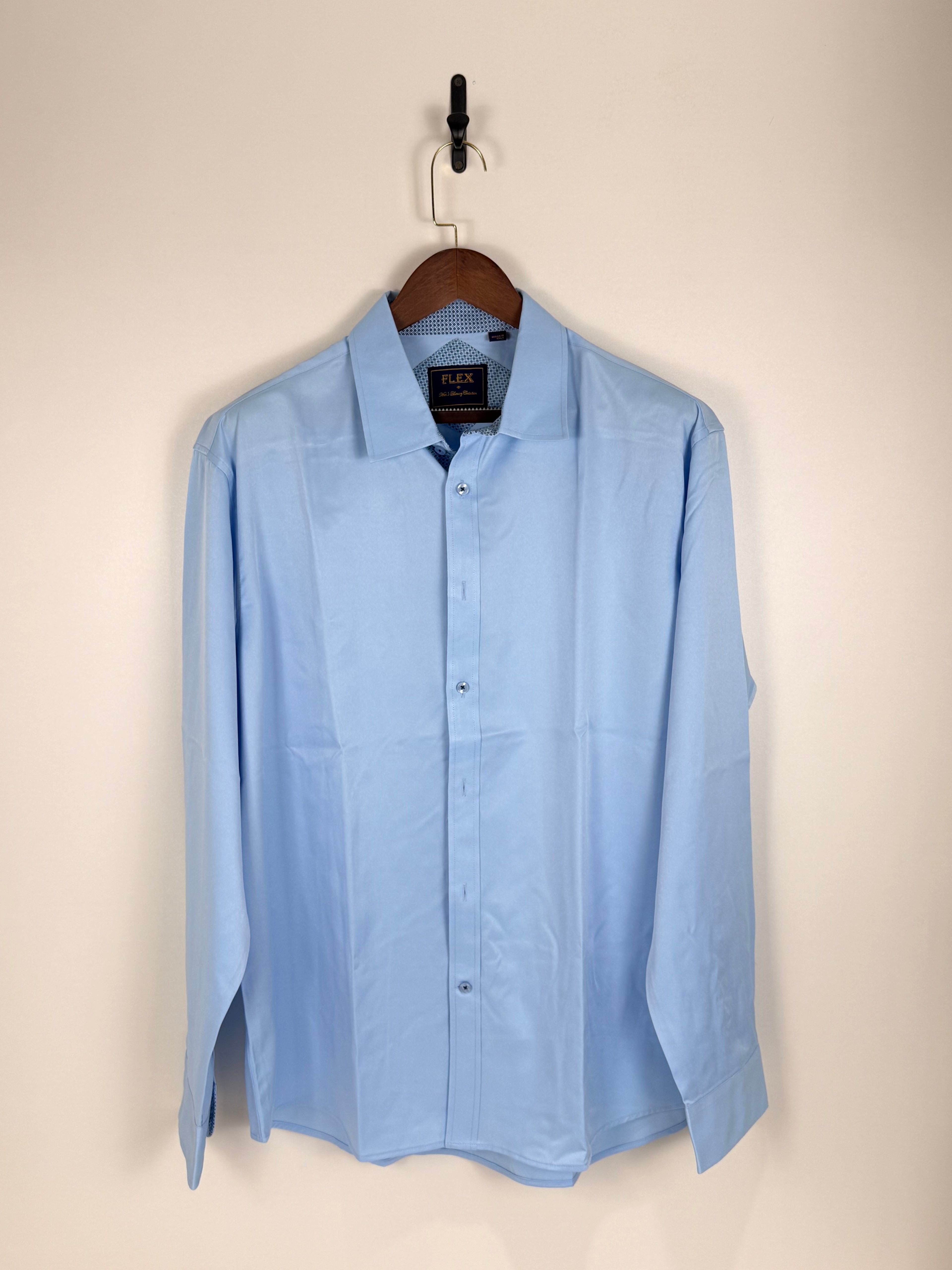 FLEX Classic Light Blue Dress Shirt | C:50 L:30