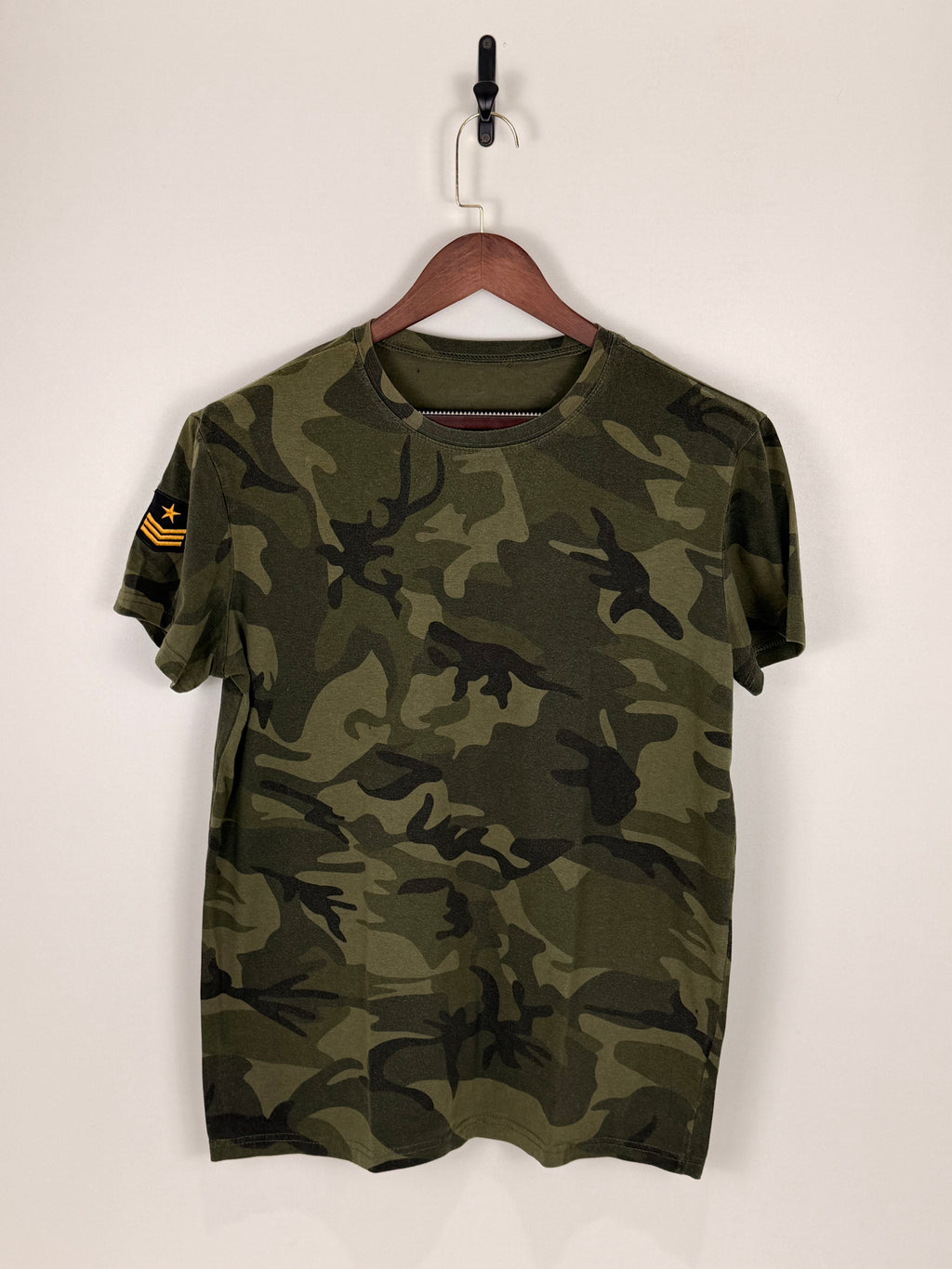 Military Camo Patch T-Shirt