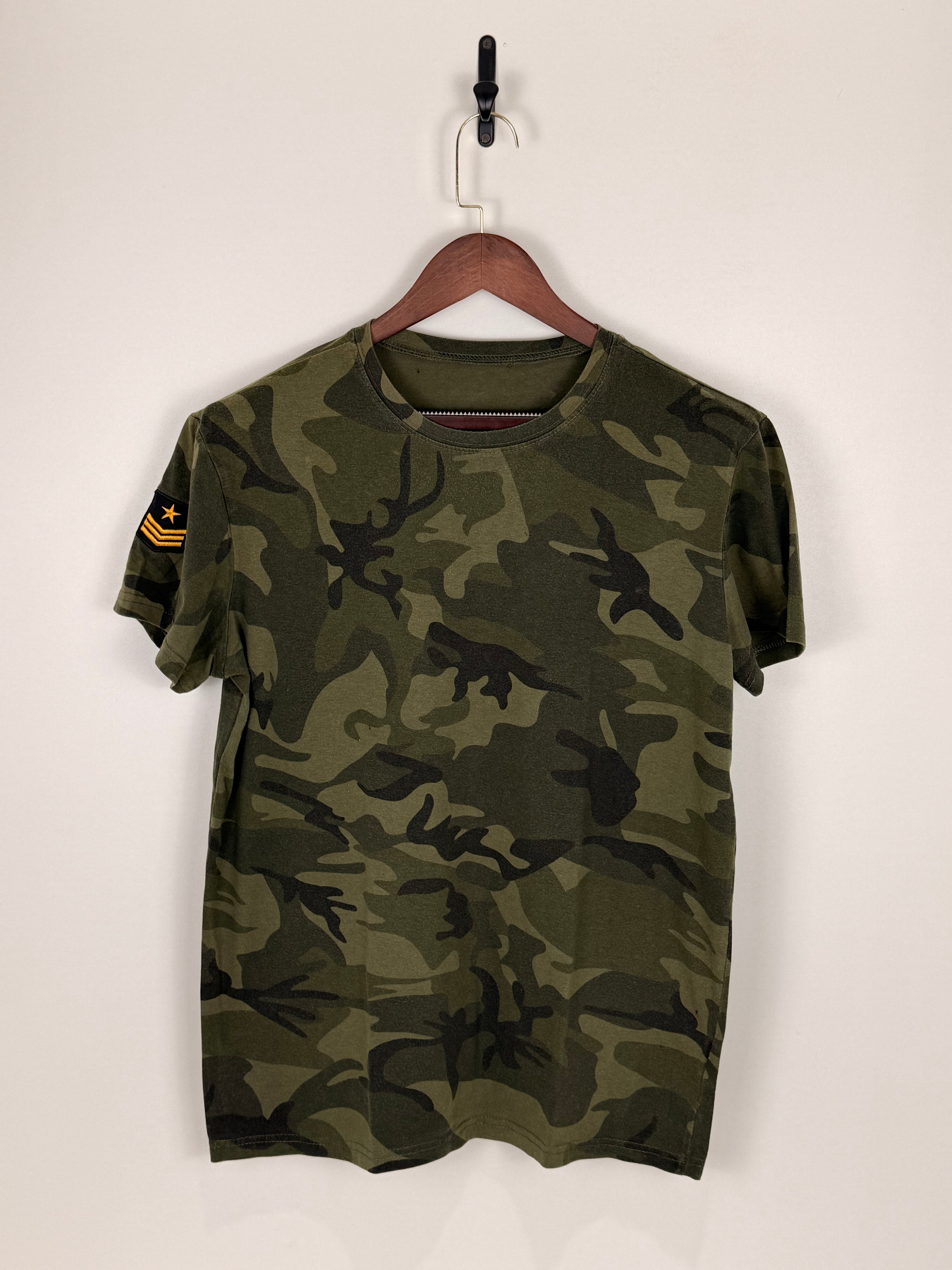 Military Camo Patch T-Shirt