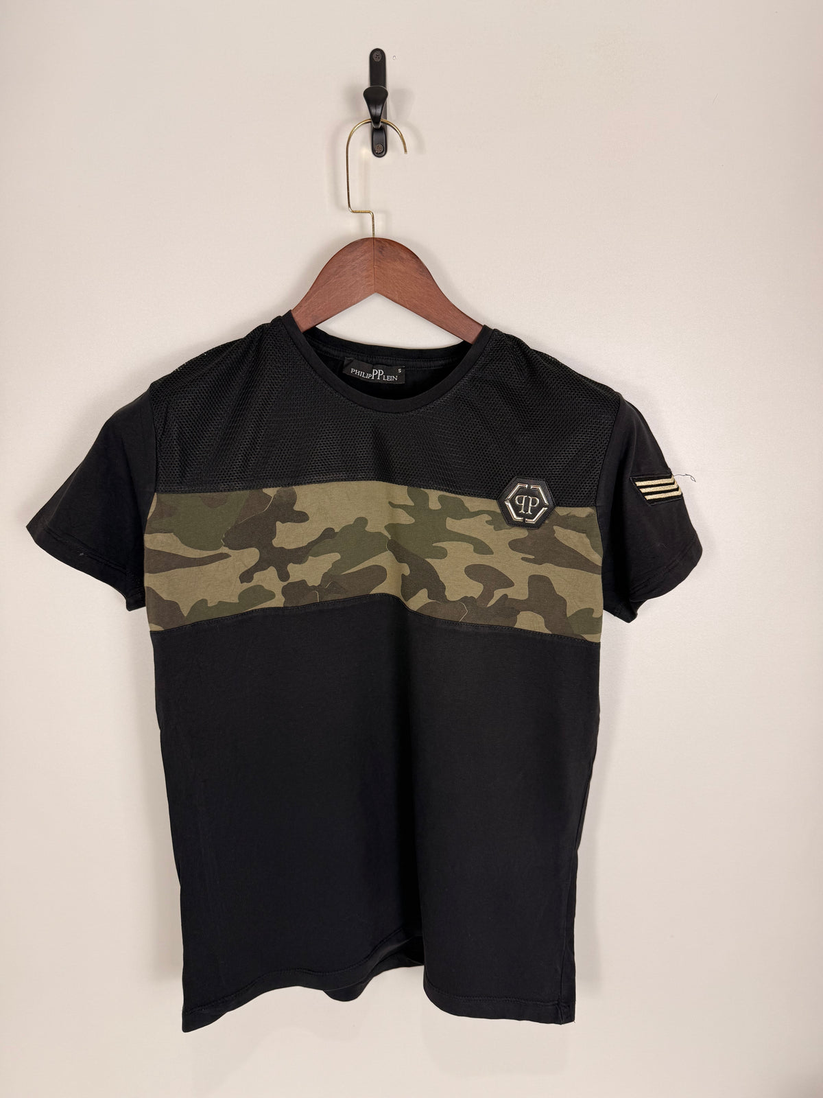 Philipp Plein Camo Panel Tee | C:40 L:25