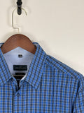 Lorenzo Calvino Blue Plaid Shirt | C:52 L:33