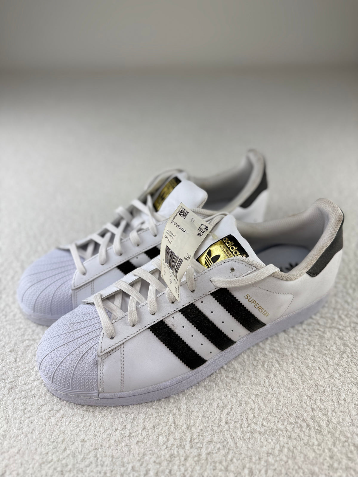 Adidas Superstar Classic Shell-Toe Sneakers | EU:46.5 US:12