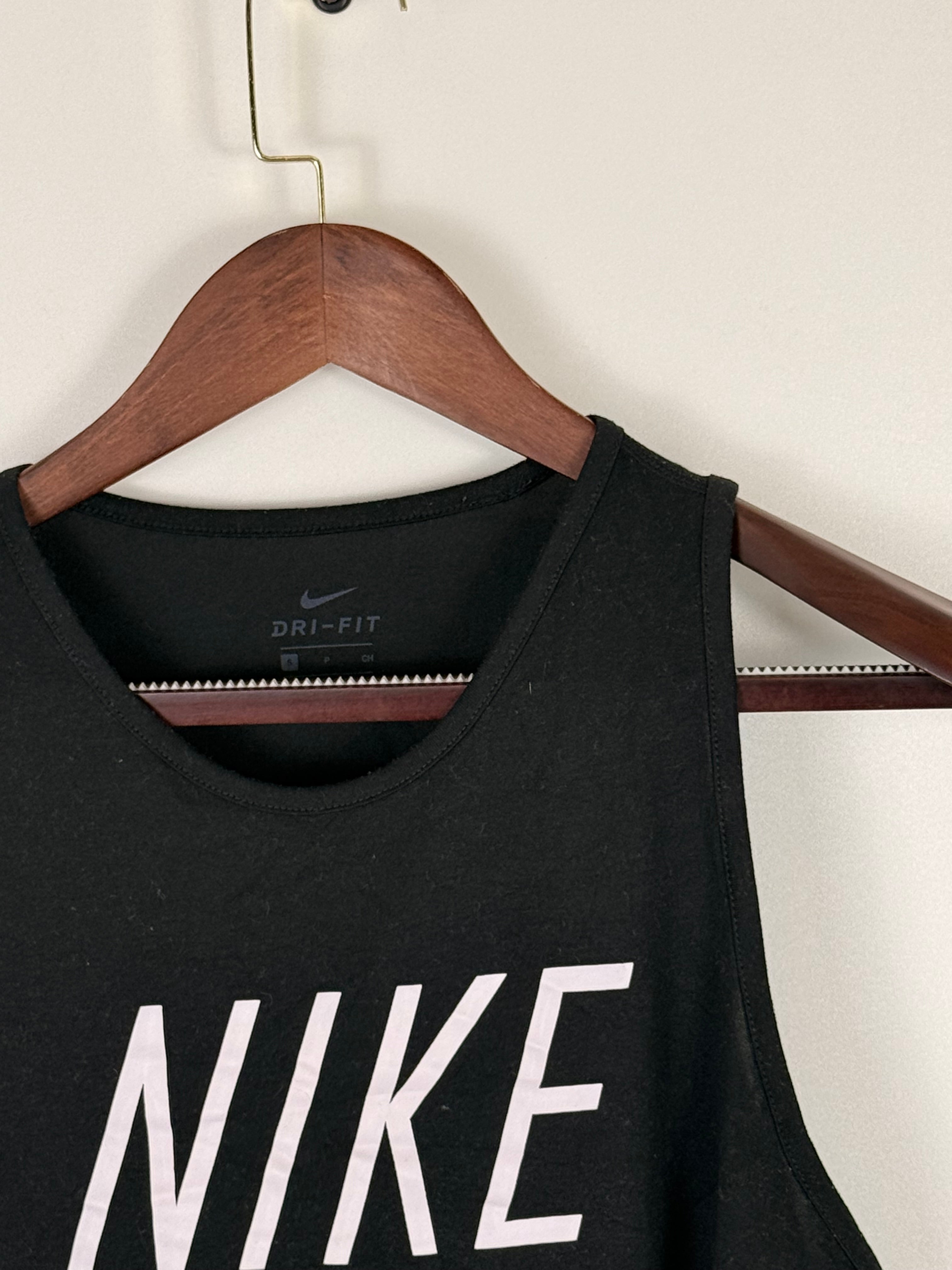 Nike Dri-FIT Black Graphic Training Tank Top | C:    L: