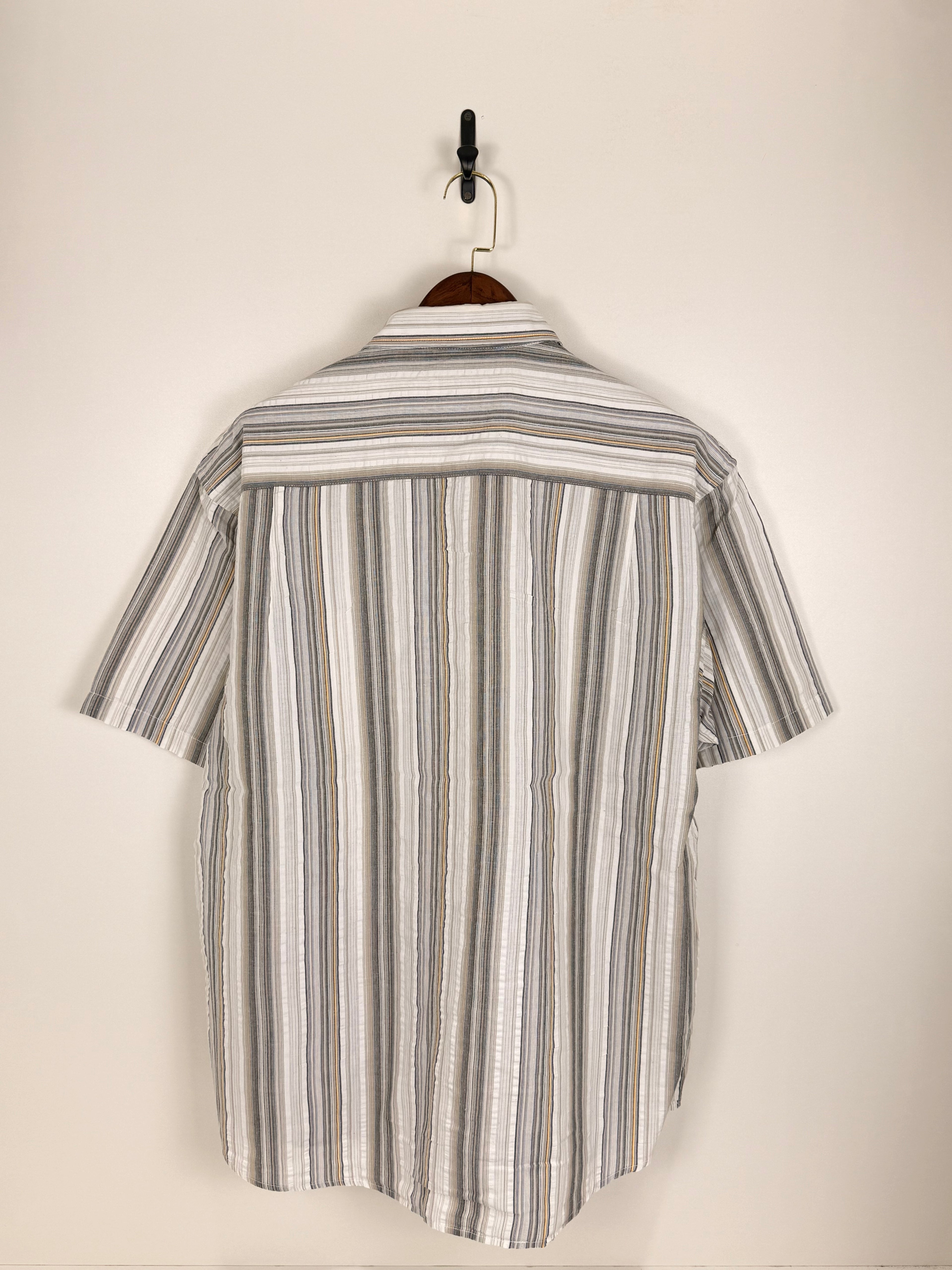 Vintage Neutral Stripe Button-Up Shirt | C:52 L:32