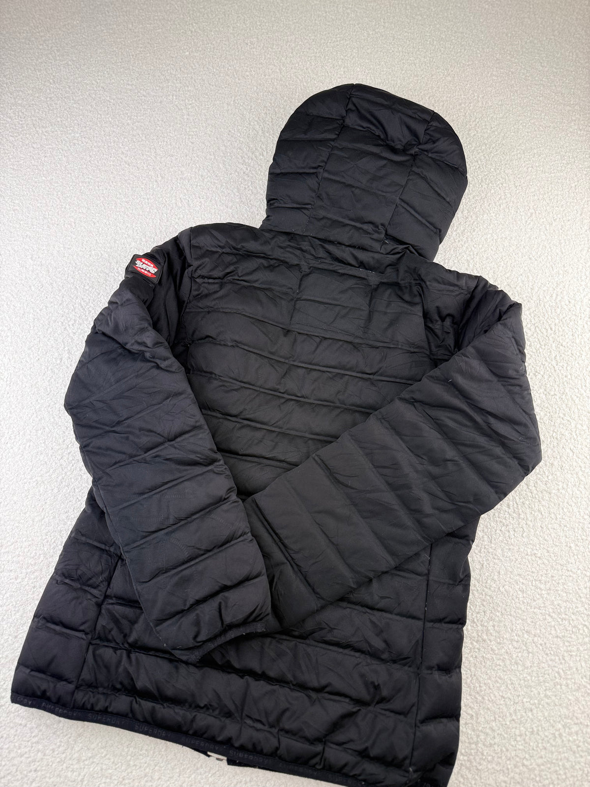 Duck Down Superdry Hooded Quilted Puffer Jacket | C:38 L:25