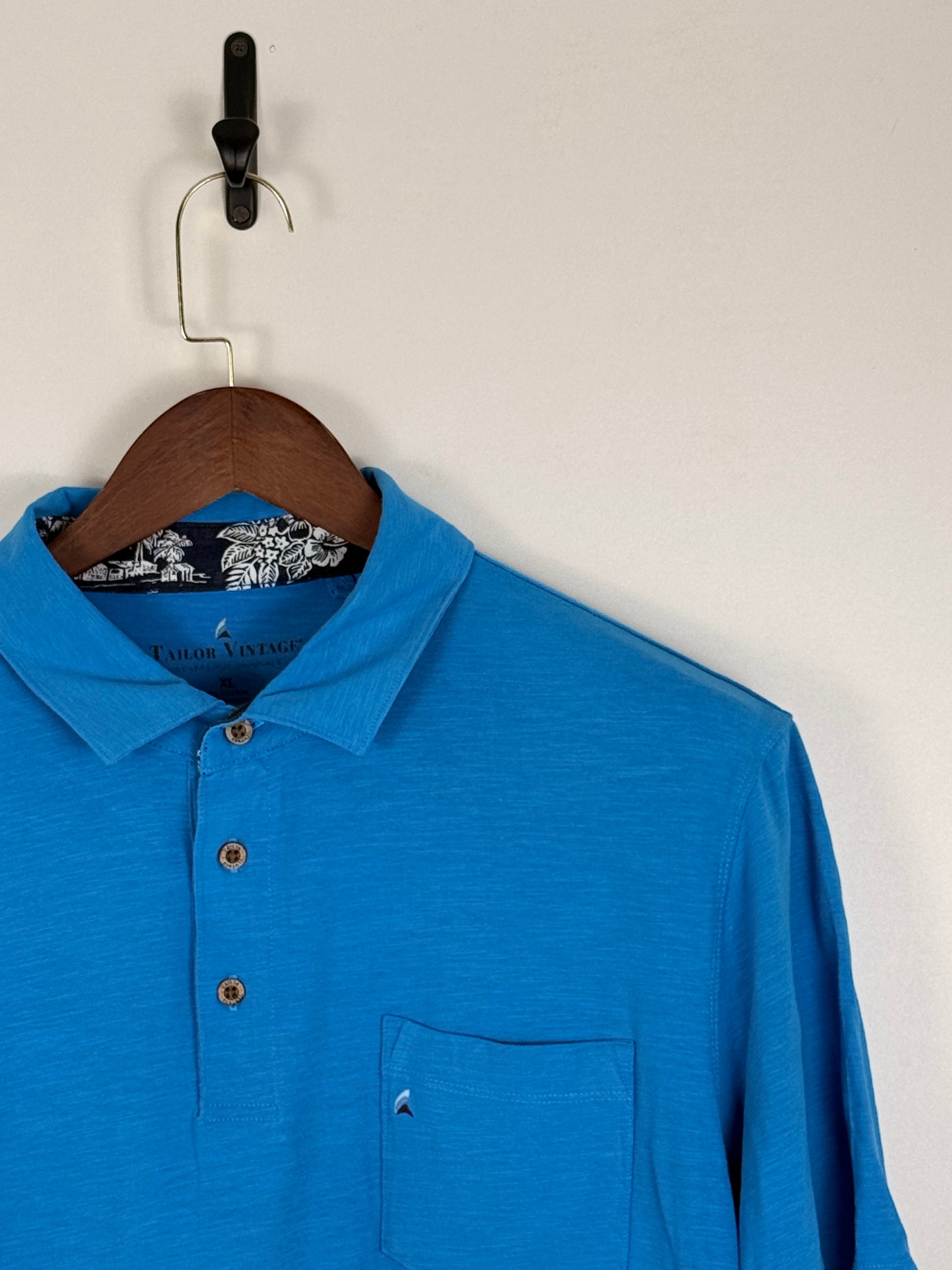 Taylor Vintage Coastal Blue Polo | C:50 L:28
