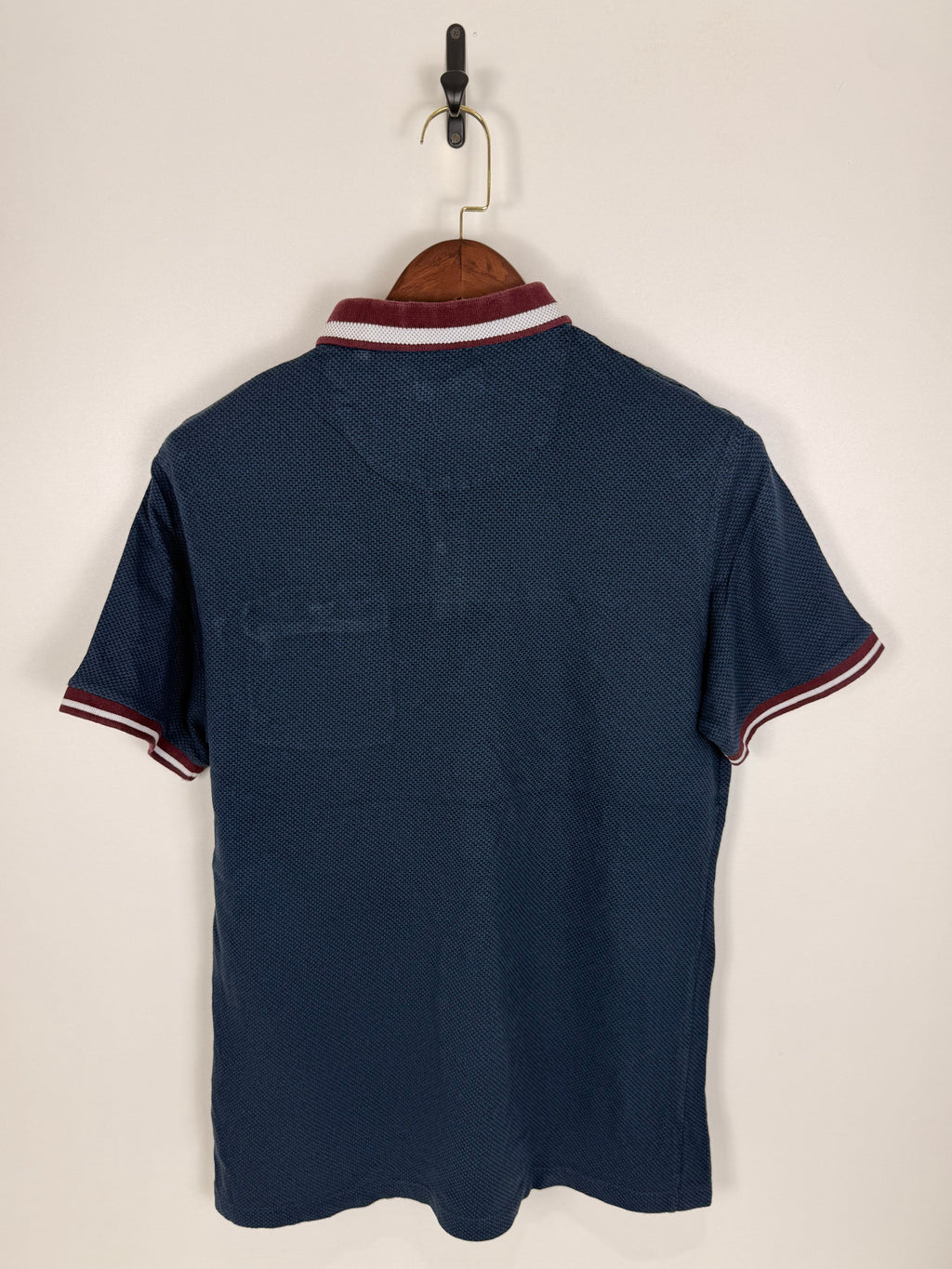 Primark Navy Piped Polo | C:   L: