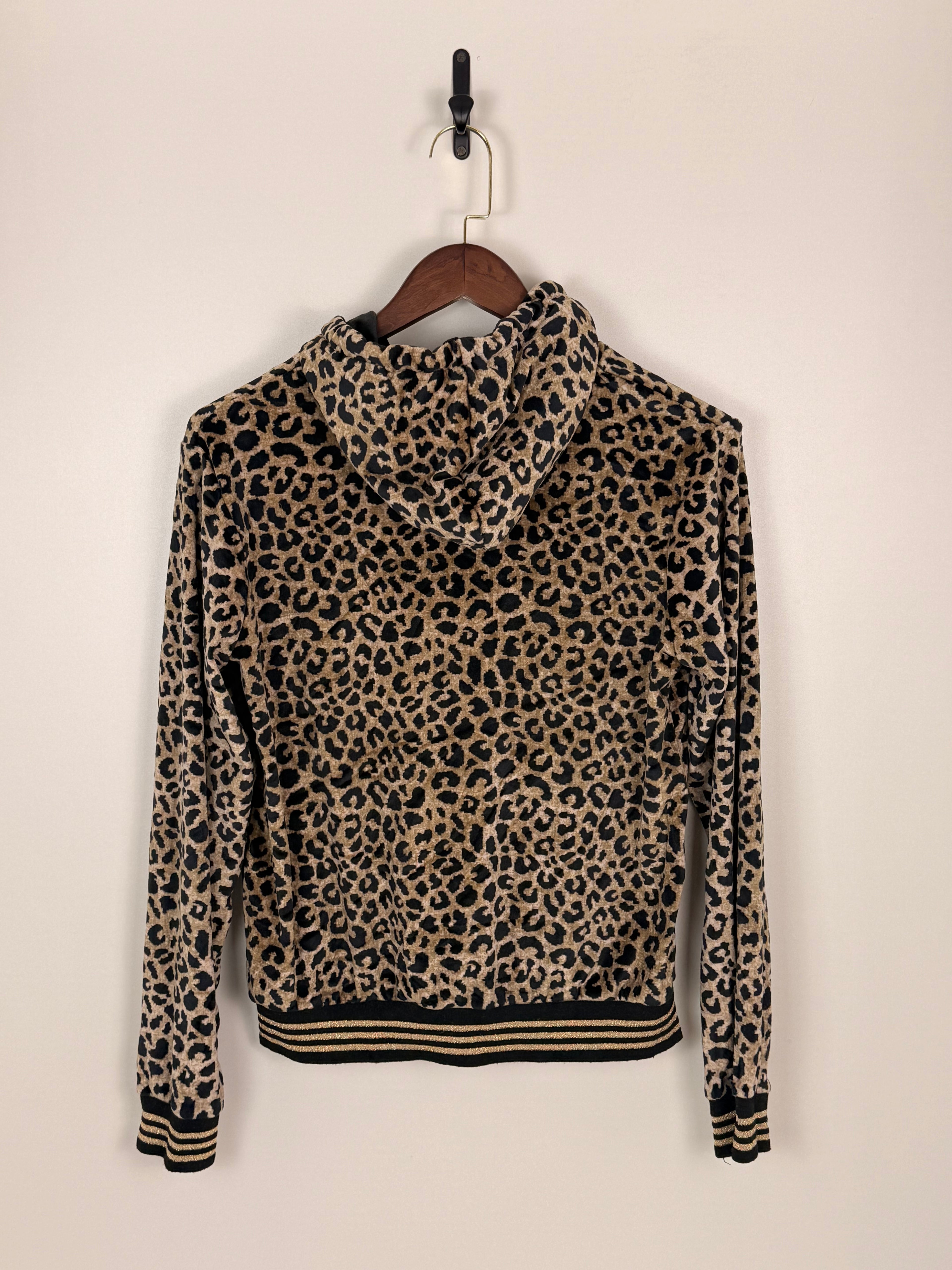 Leopard Print Velour Track Suit
