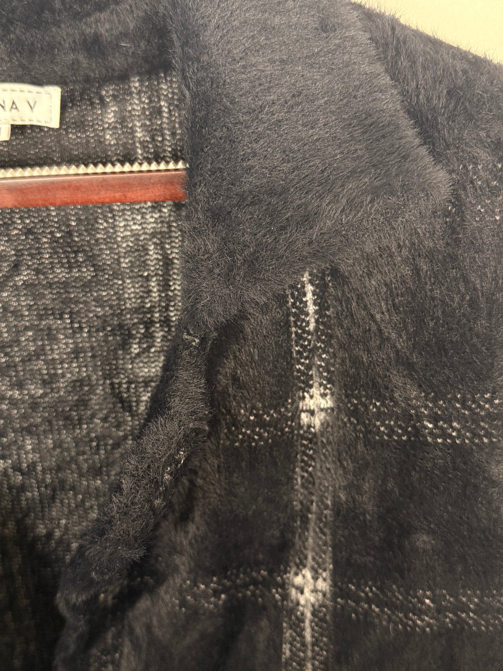 Sythetic Faux Fur Cardigan Coat