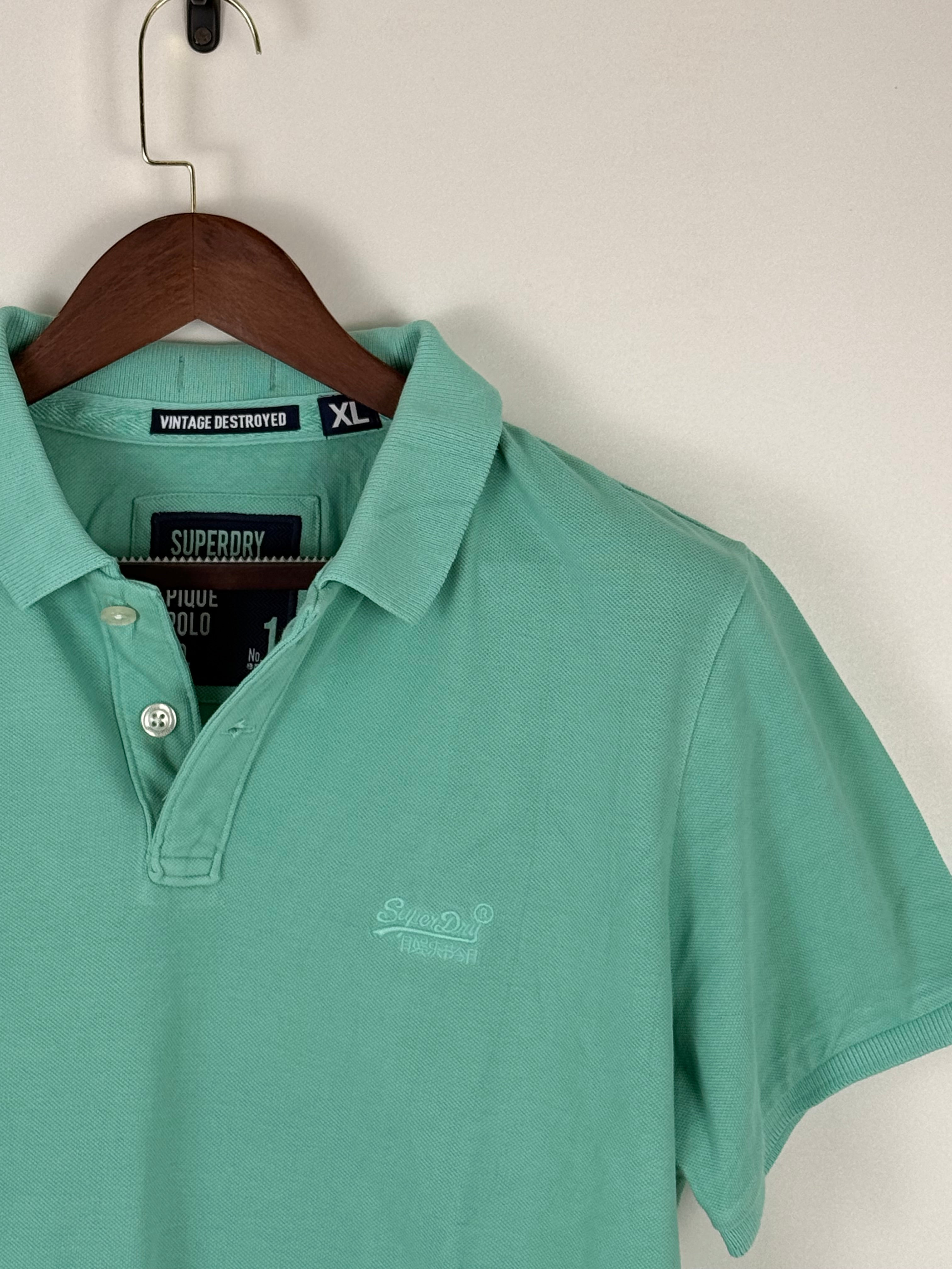Superdry Mint Piqué Polo | C:45 L:30