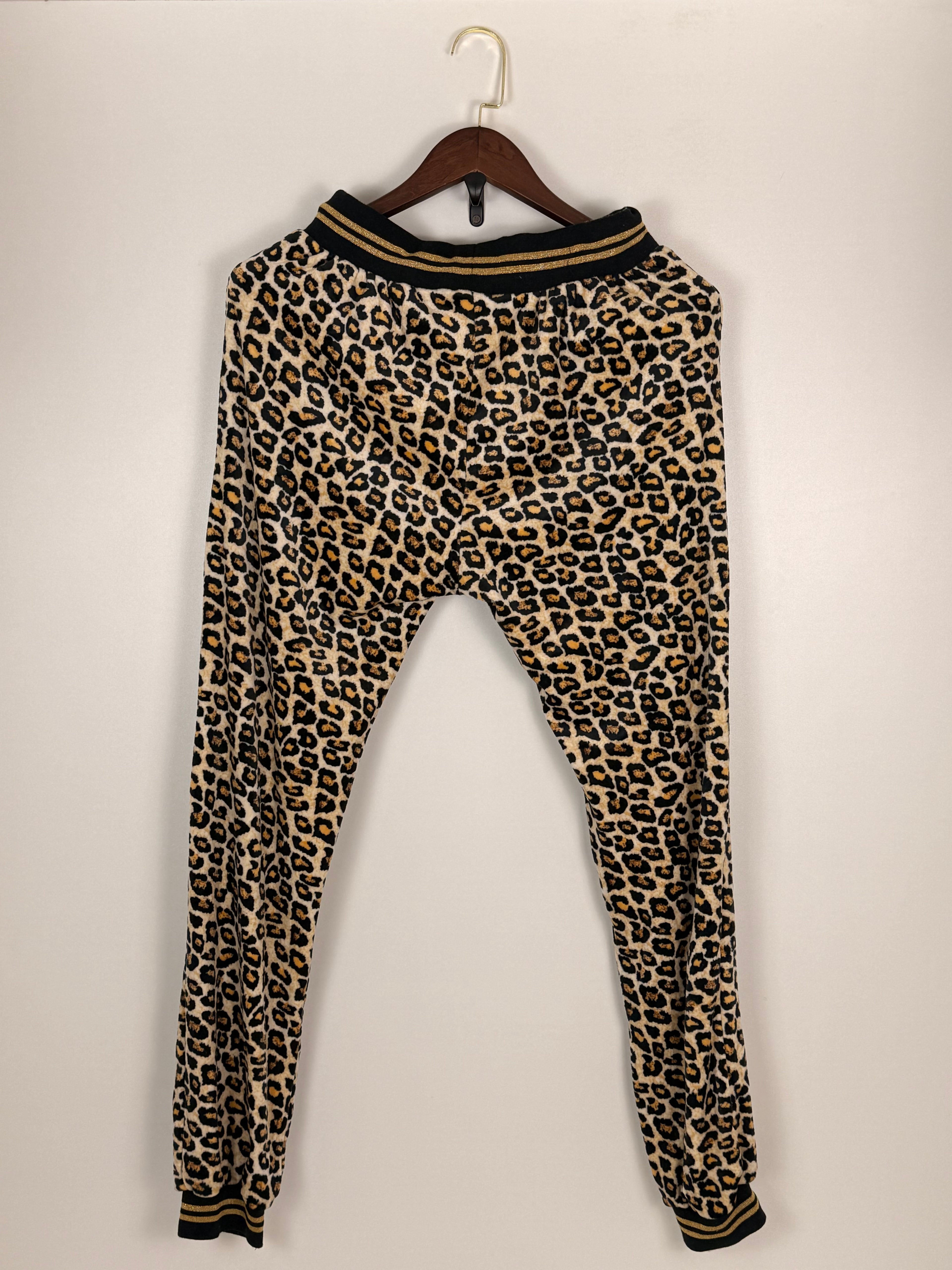 Leopard Print Velour Track Suit