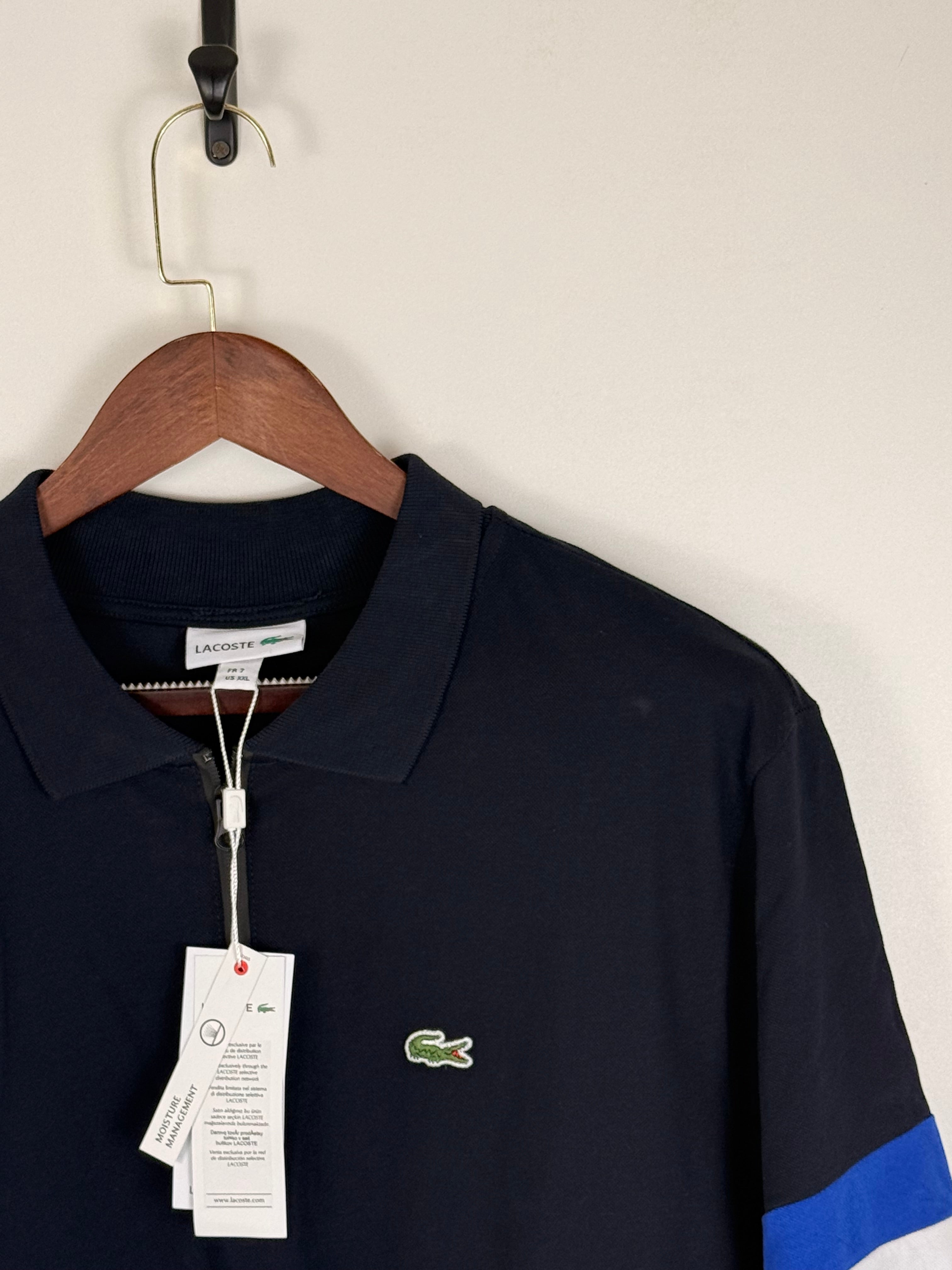 Lacoste Navy Blue Colorblock Polo | C:46 L:30