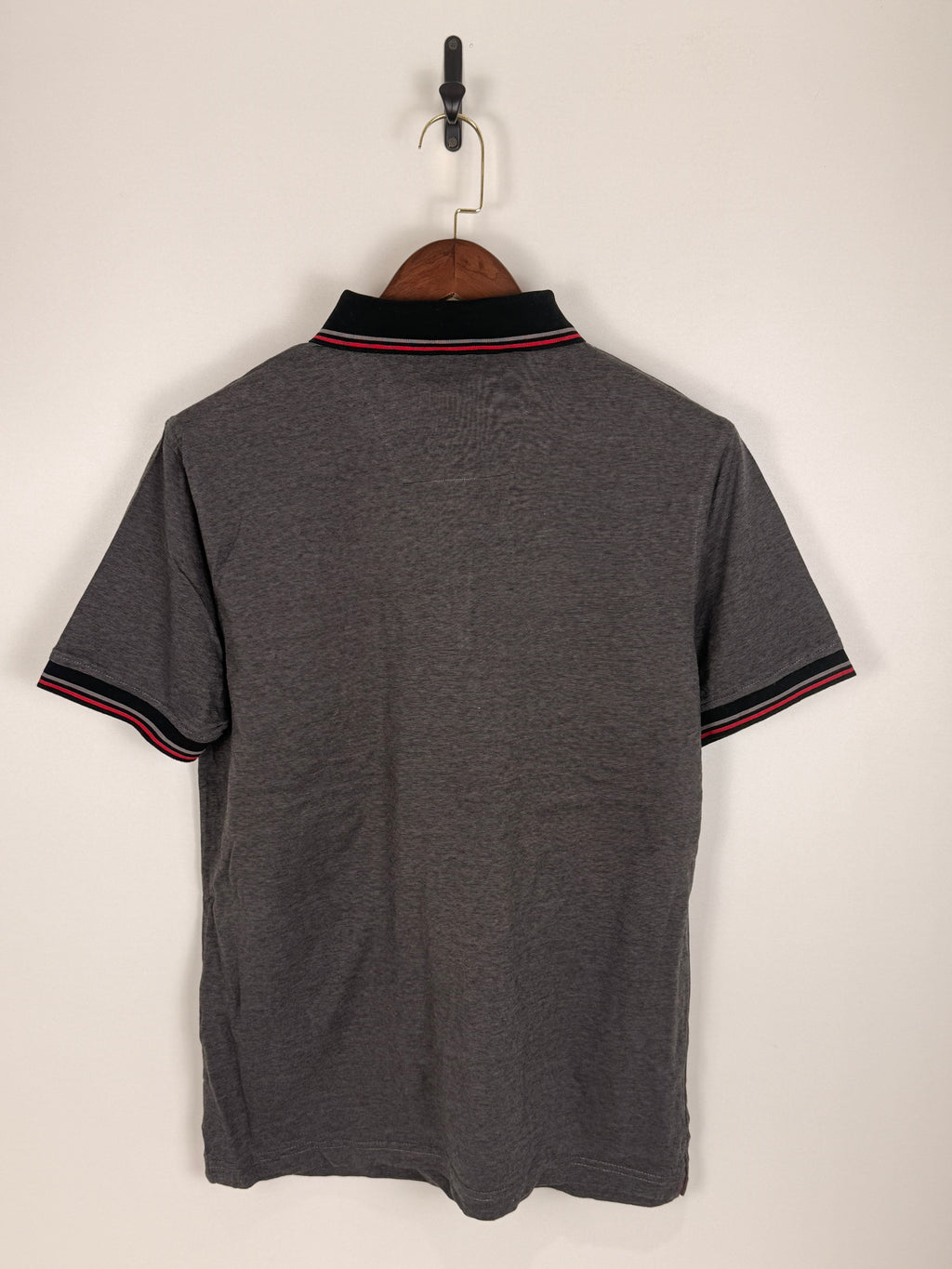 Monte Carlo Charcoal Grey Piped Polo | C:42 L:29