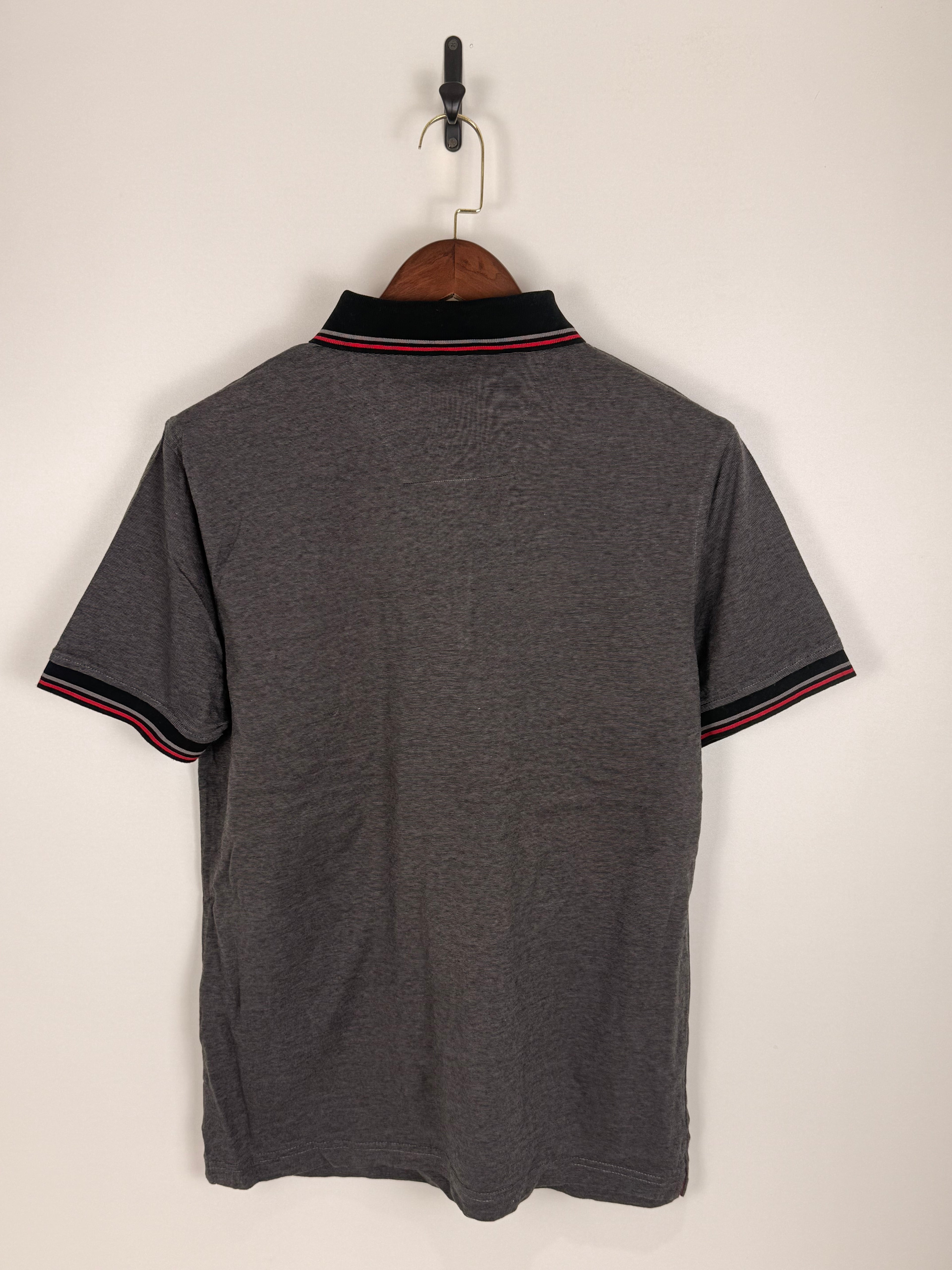 Monte Carlo Charcoal Grey Piped Polo | C:42 L:29