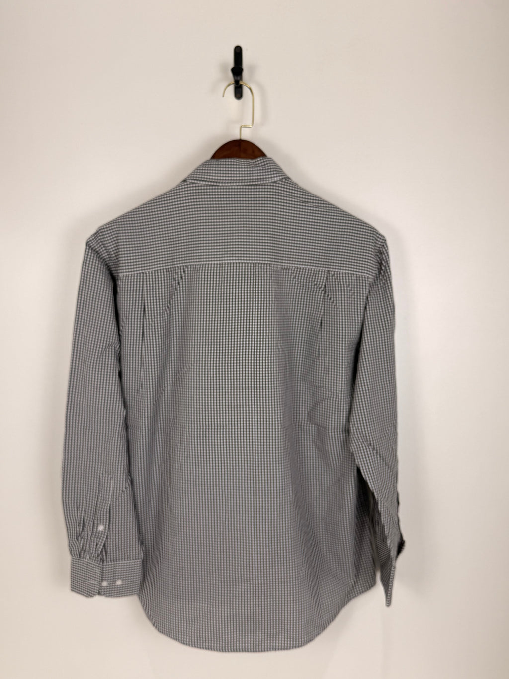 Van Linen Gingham Button-Up Shirt | C:50 L:28