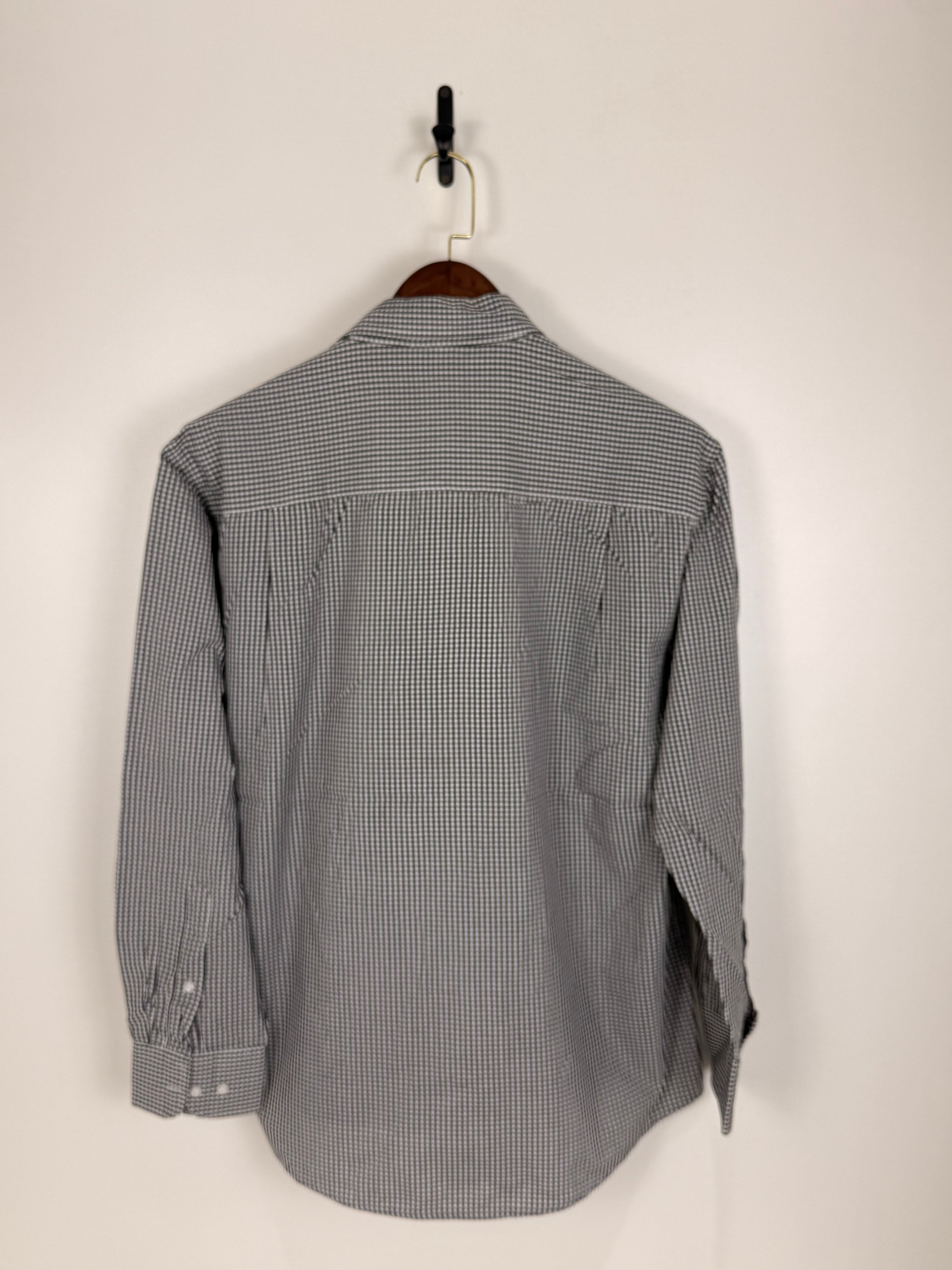 Van Linen Gingham Button-Up Shirt | C:50 L:28