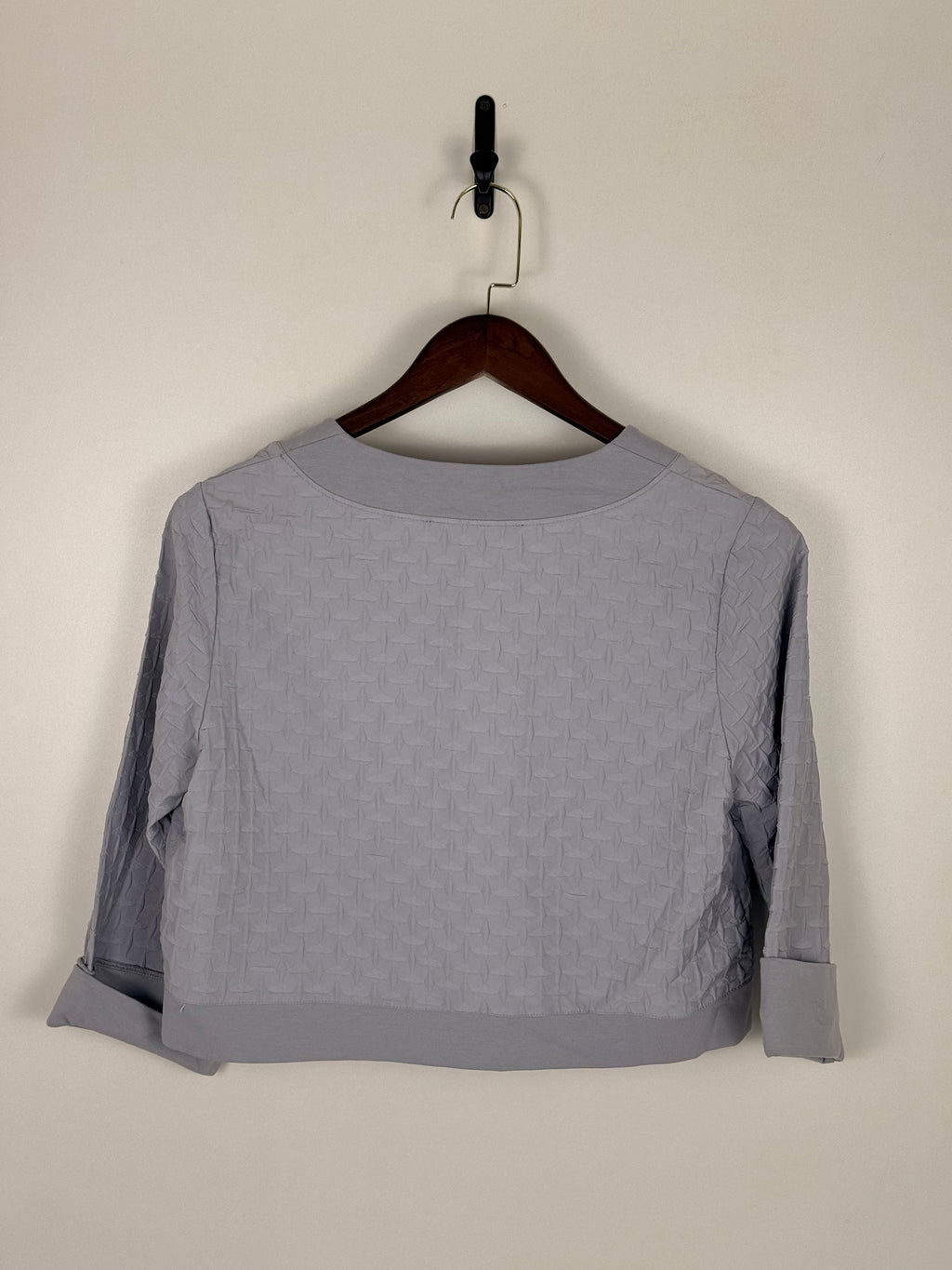 Cropped Open Front Jacket