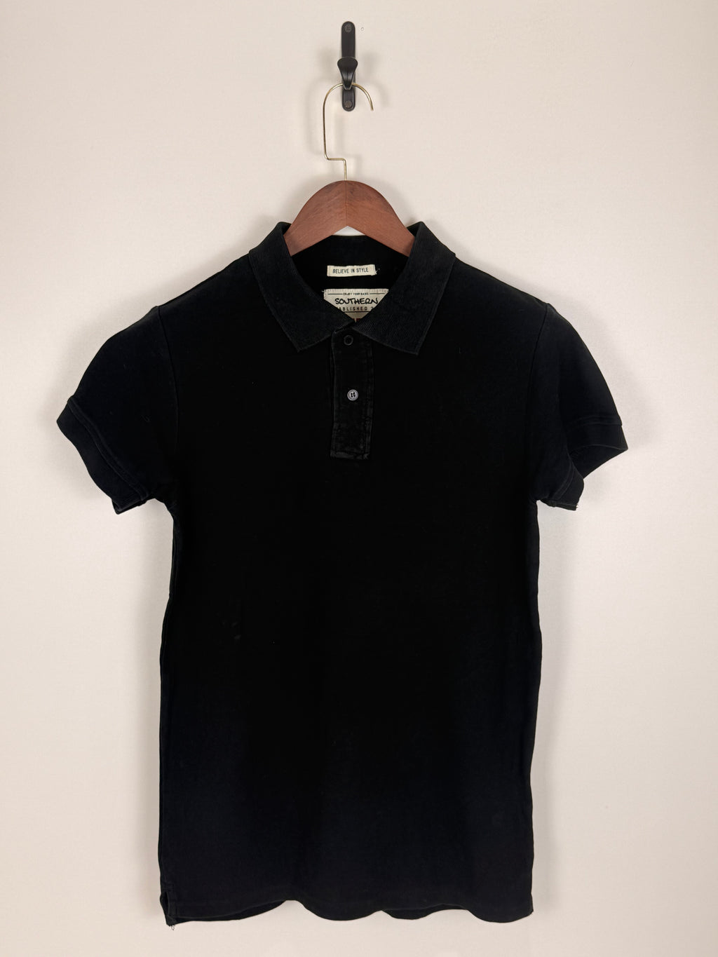 Southern Black Classic Piqué Polo | C:38 L:28