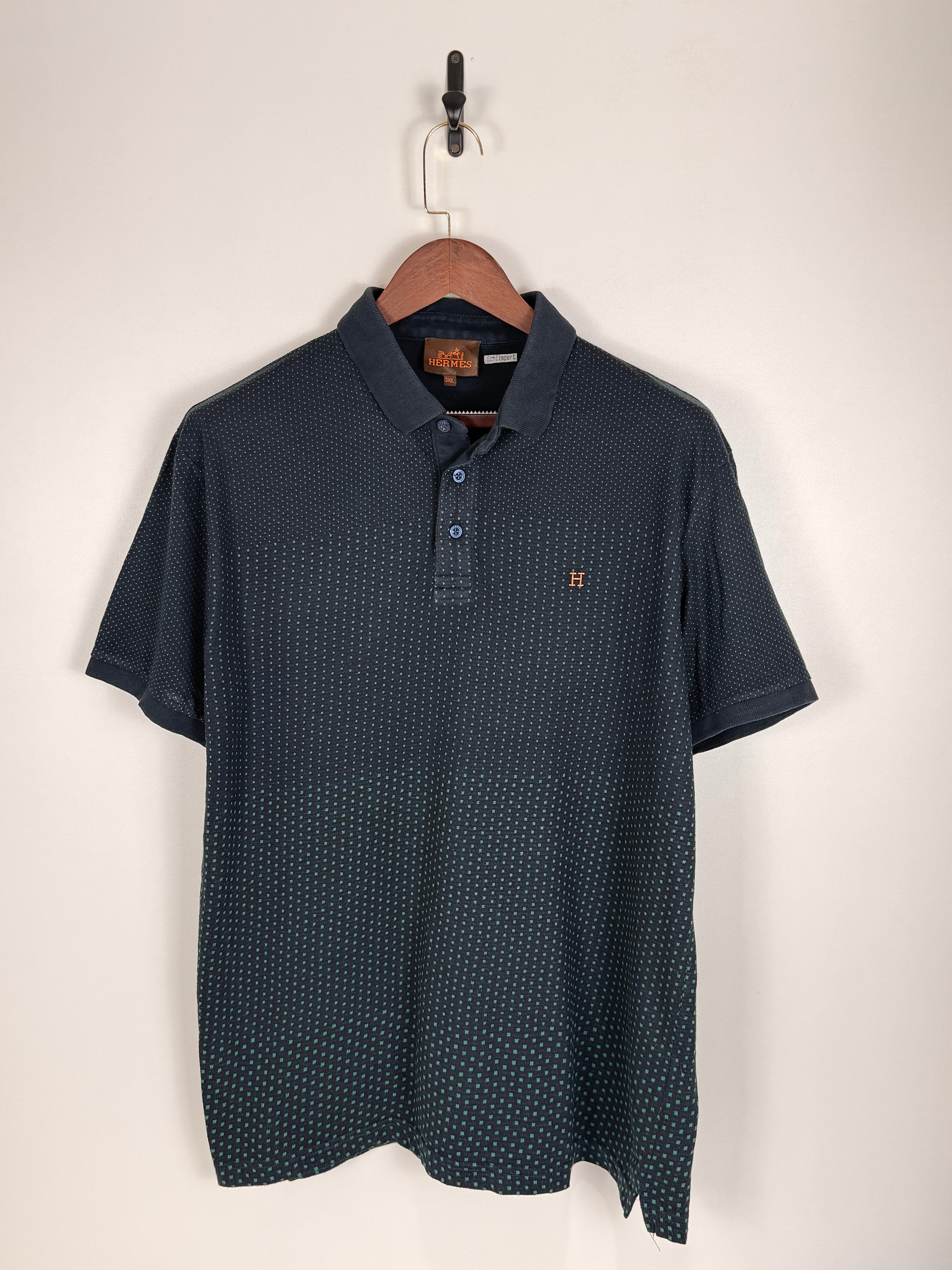Hermès Patterned Polo Shirt | C:48. L:31