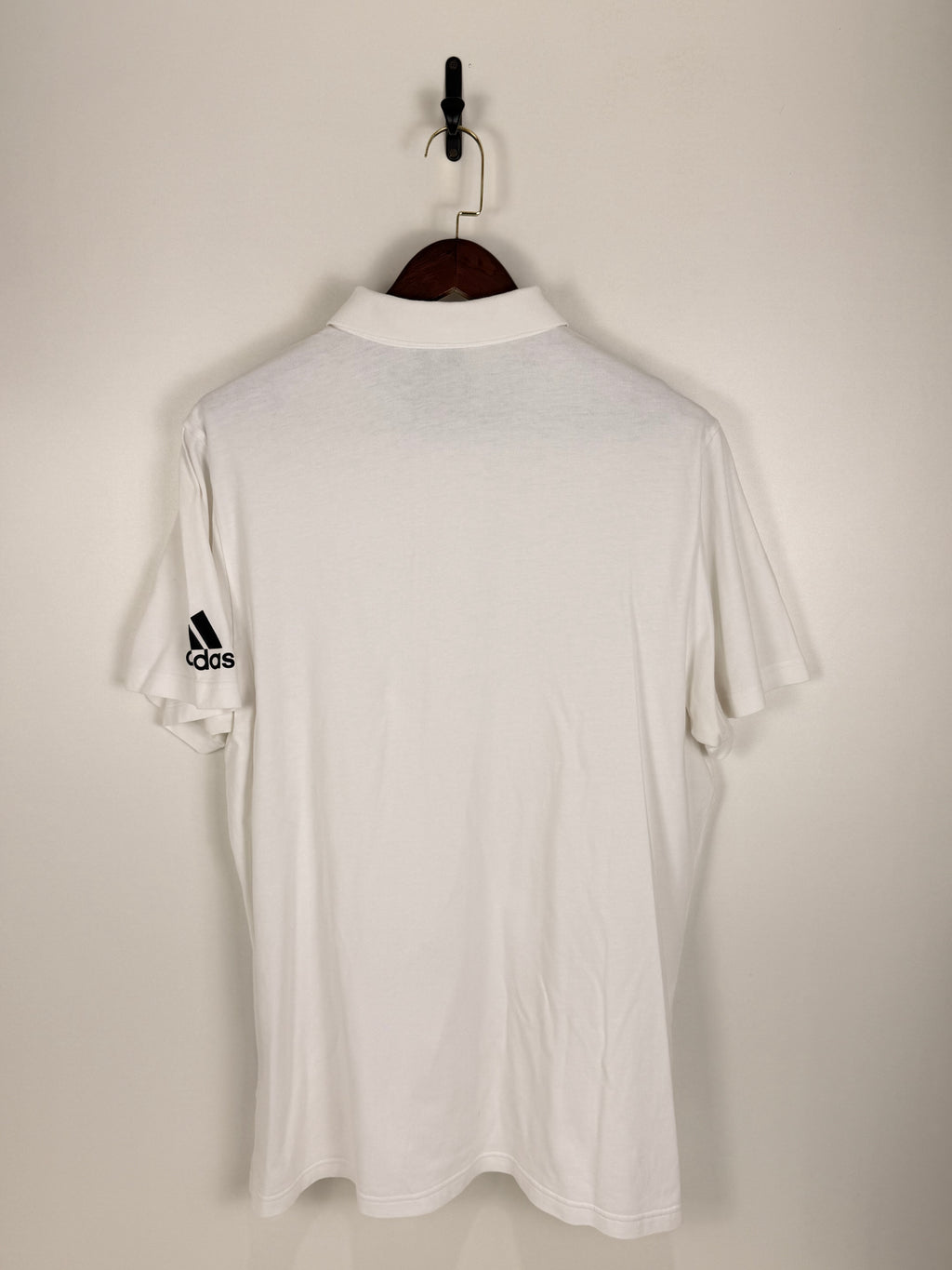 Adidas White Cotton Polo | C:48 L:31