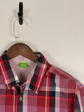 BOSS Orange Red Plaid Shirt | C:44 L:31