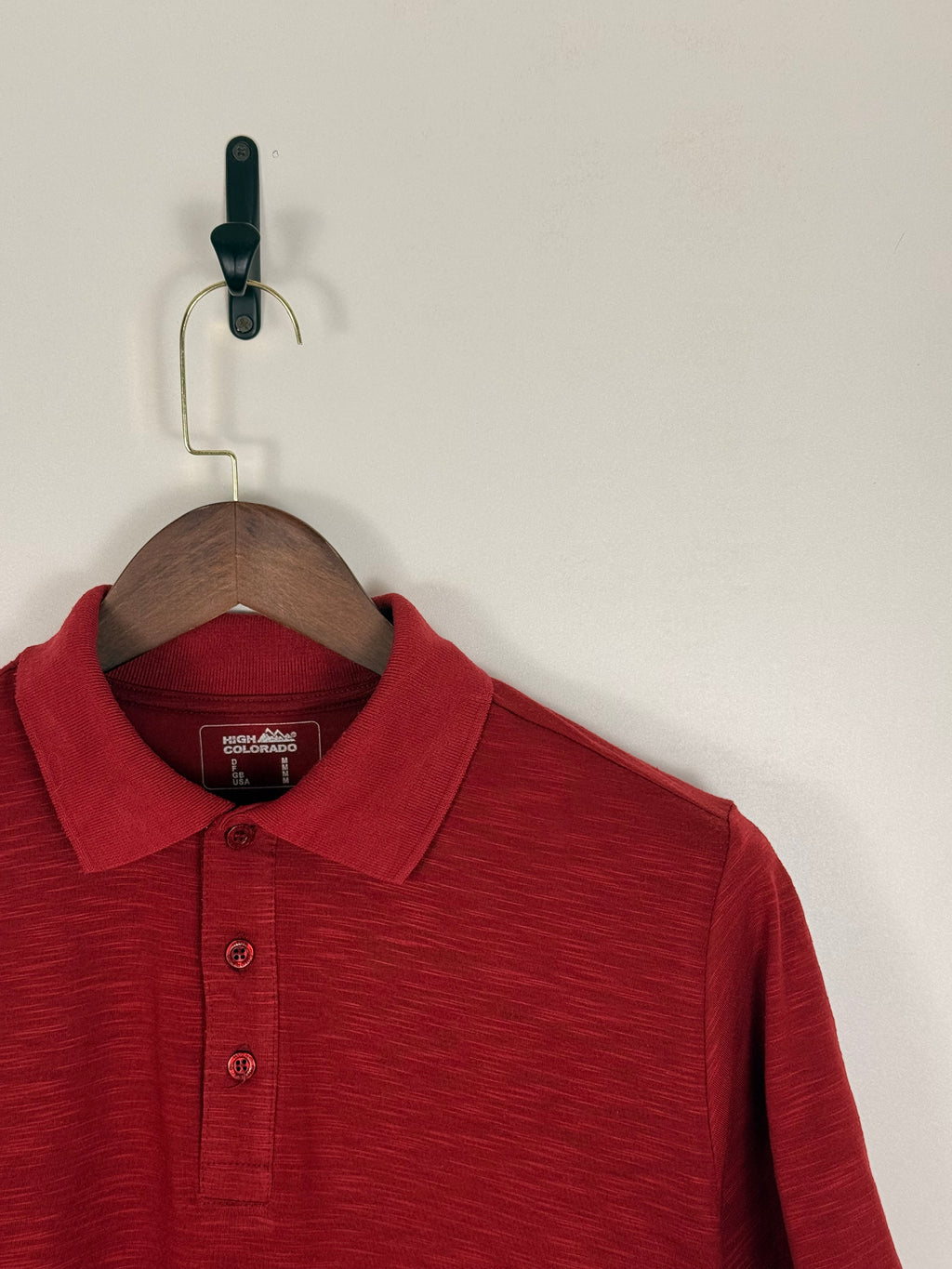 High Colorado Textured Red Polo | C:42 L:28