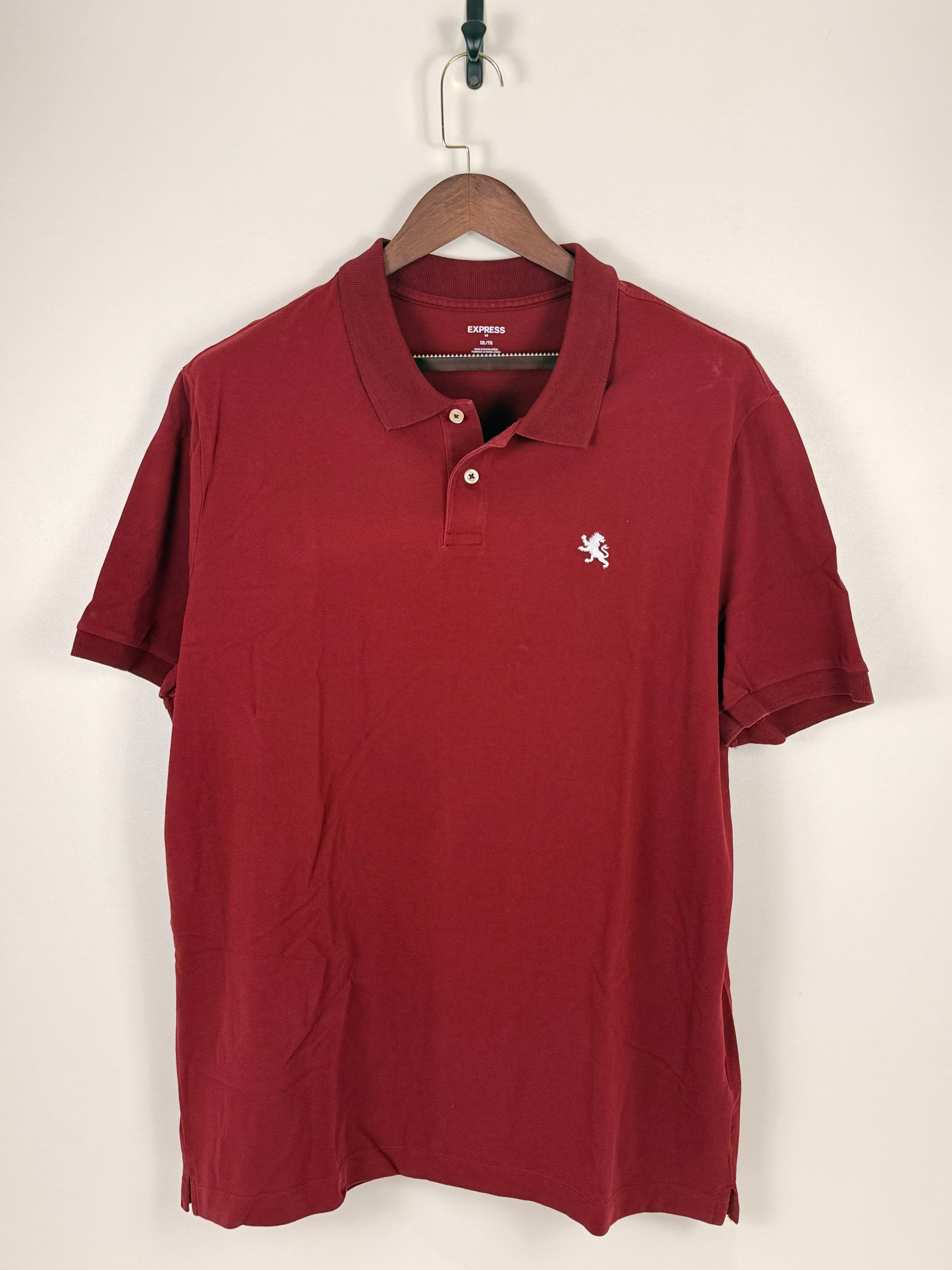 Express Burgundy Polo Shirt | C:50 L:30
