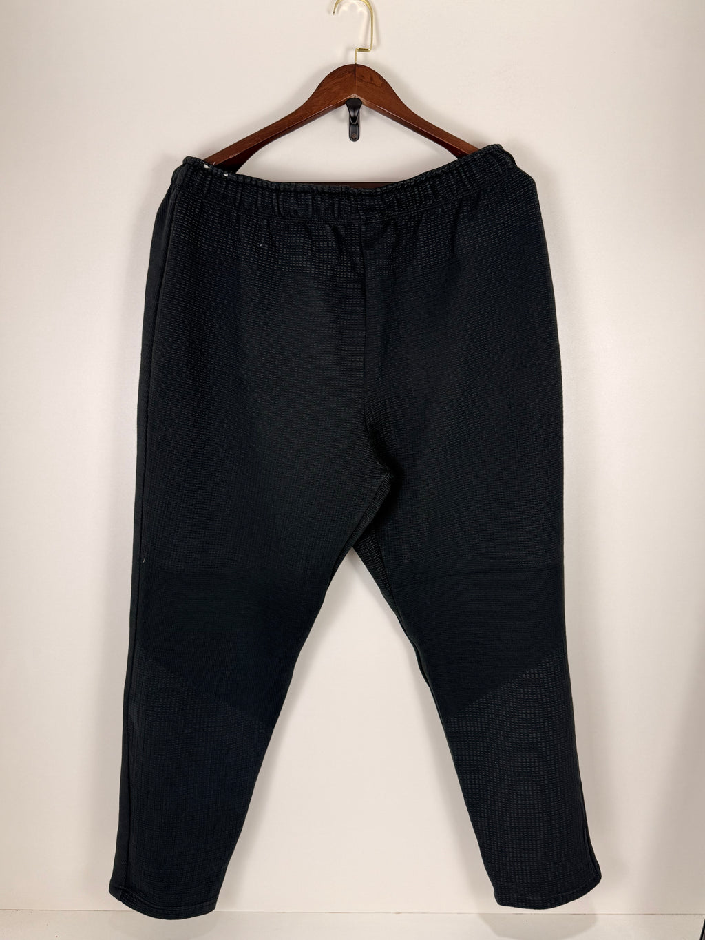 Nike Black Textured Thermal Trousers | W:   L: