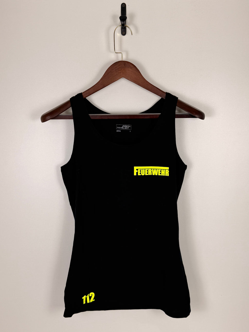 Feuerwehr 112 Black Graphic Tank Top | C:    L: