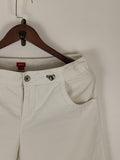 Esprit White Utility Capri Pants | C:34 L:35