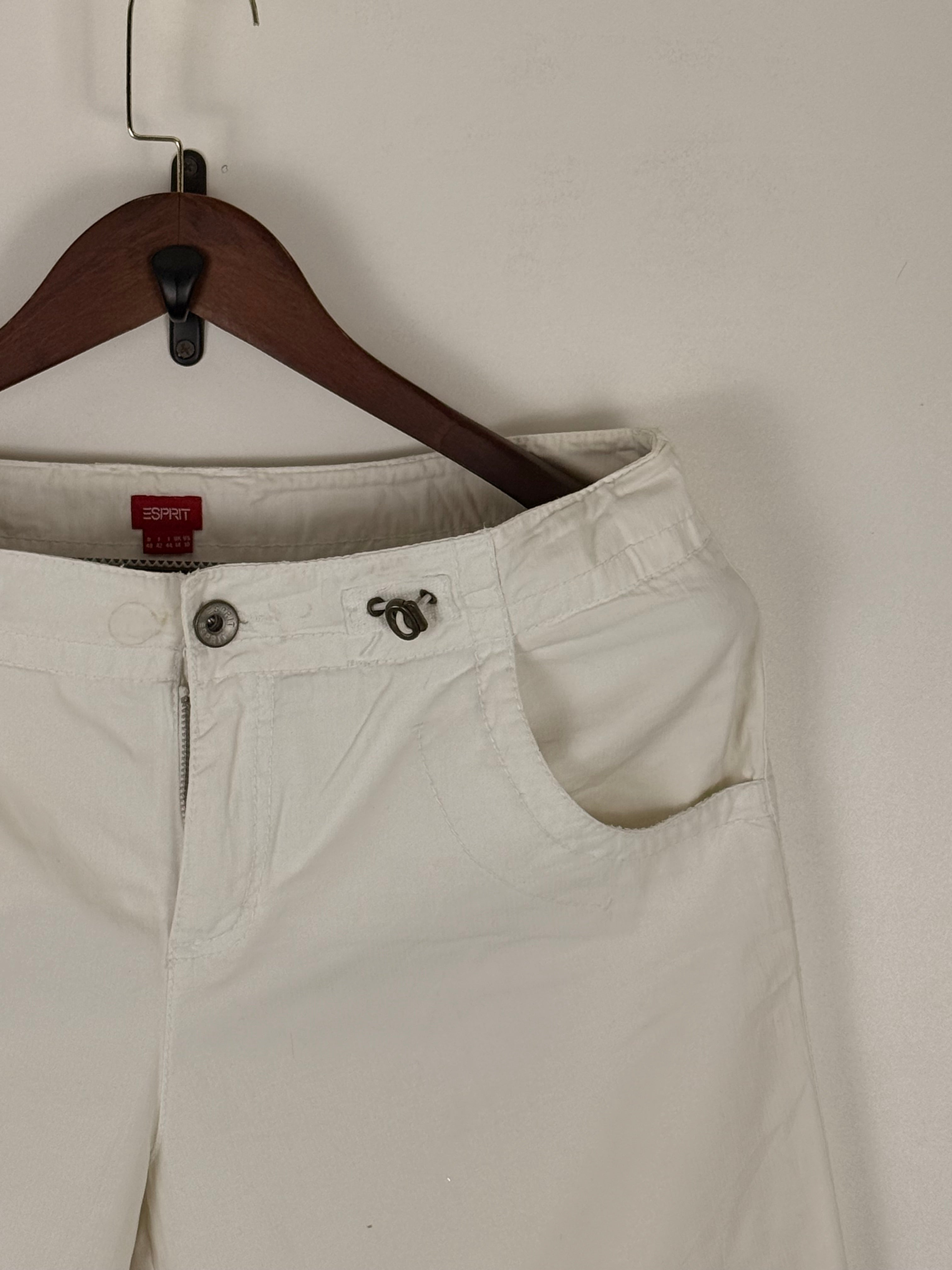 Esprit White Utility Capri Pants | C:34 L:35