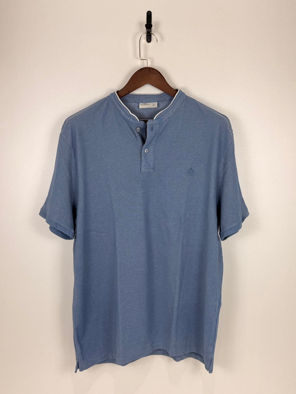 Springfield Sky Blue Grandad Polo | C:50 L:30