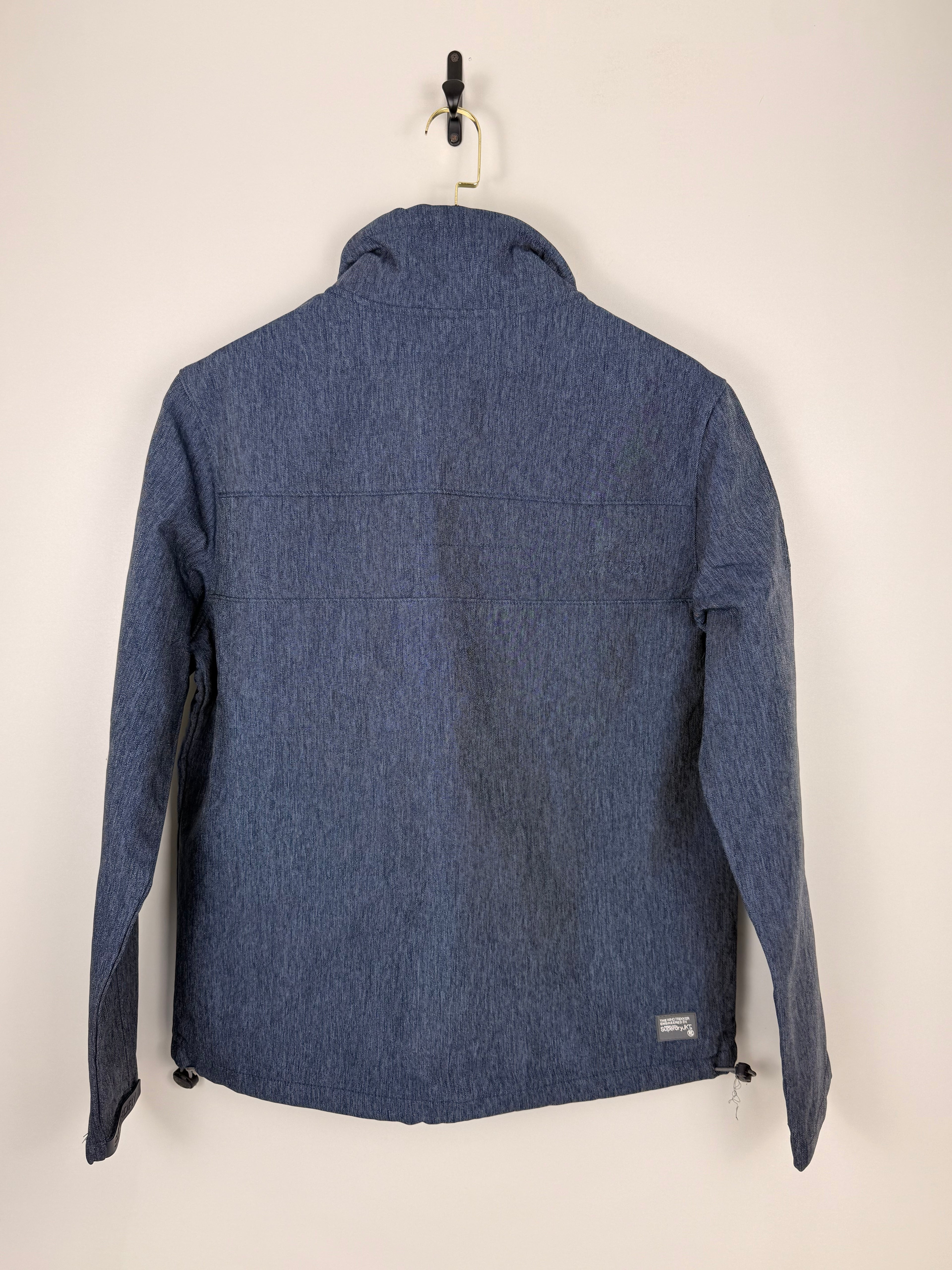 Superdry Windtrekker Fleece-Lined Softshell Jacket – Blue – 2XL