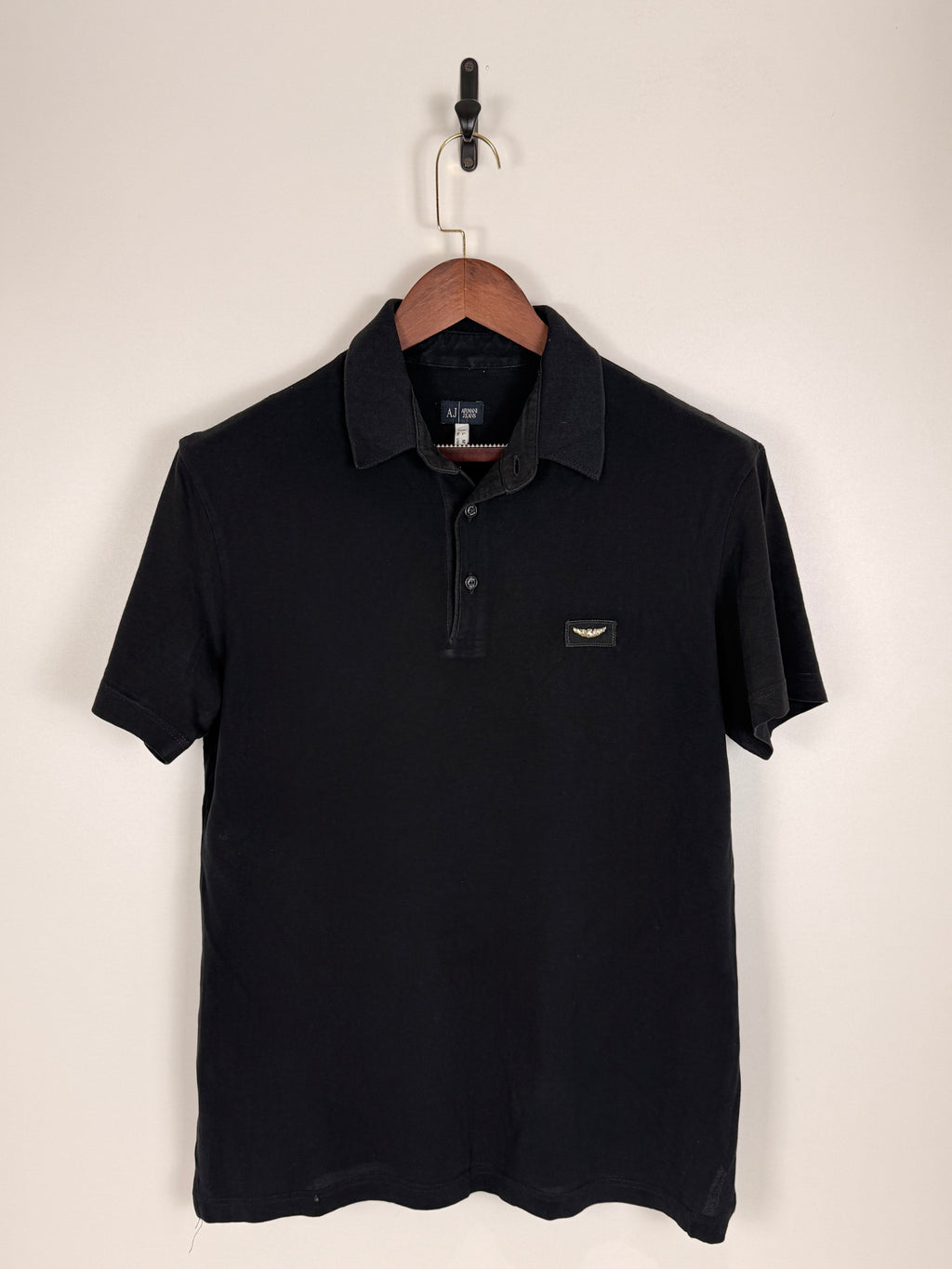 Armani Jeans Black Polo Shirt | C:42 L:27