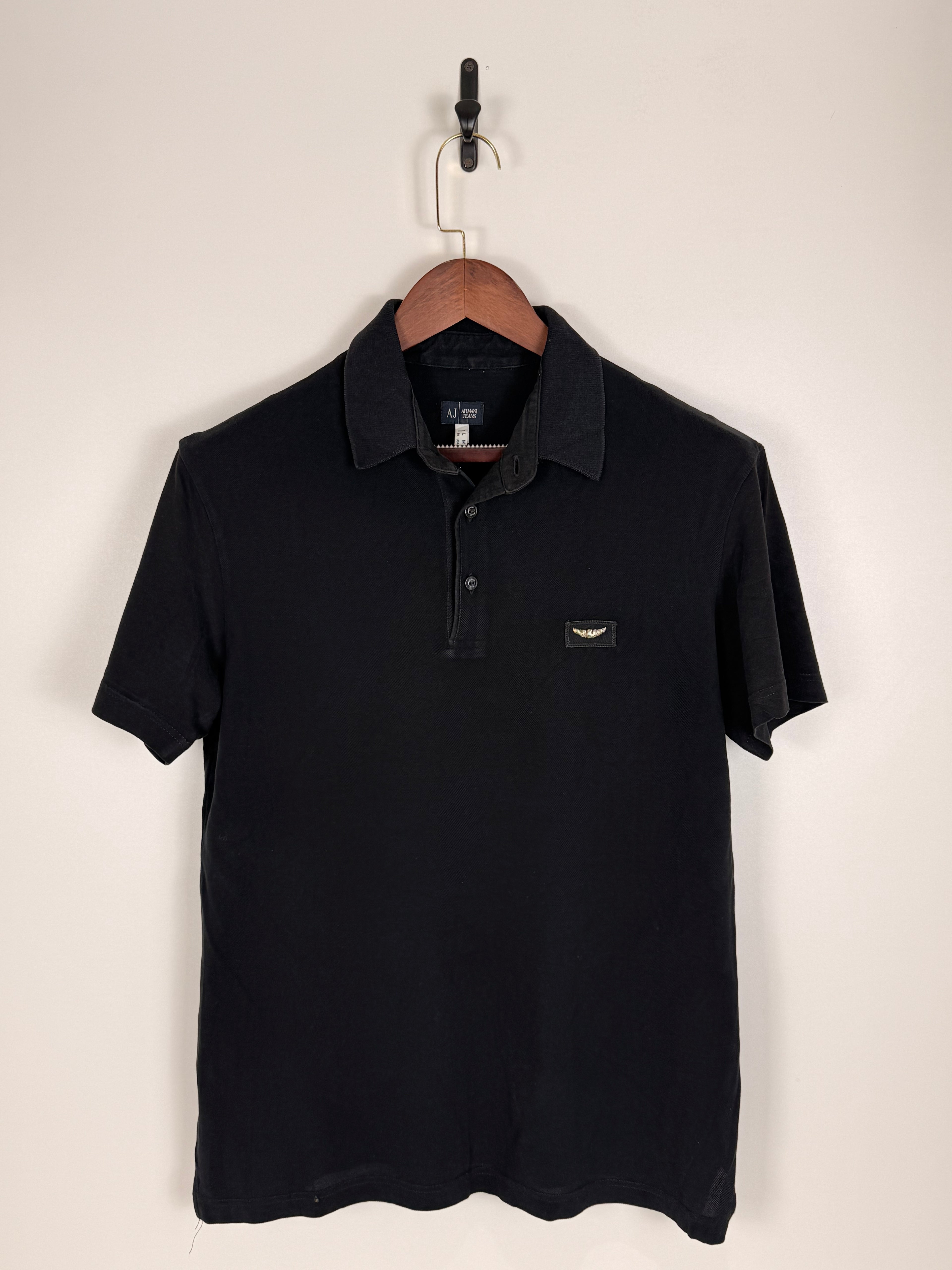 Armani Jeans Black Polo Shirt | C:42 L:27