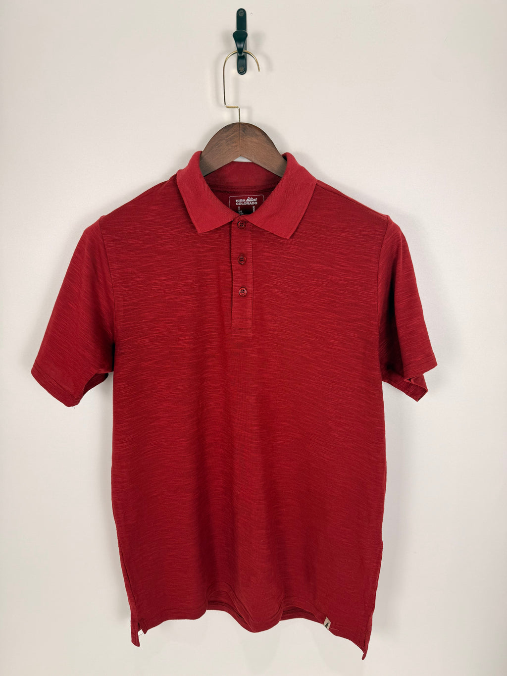 High Colorado Textured Red Polo | C:42 L:28