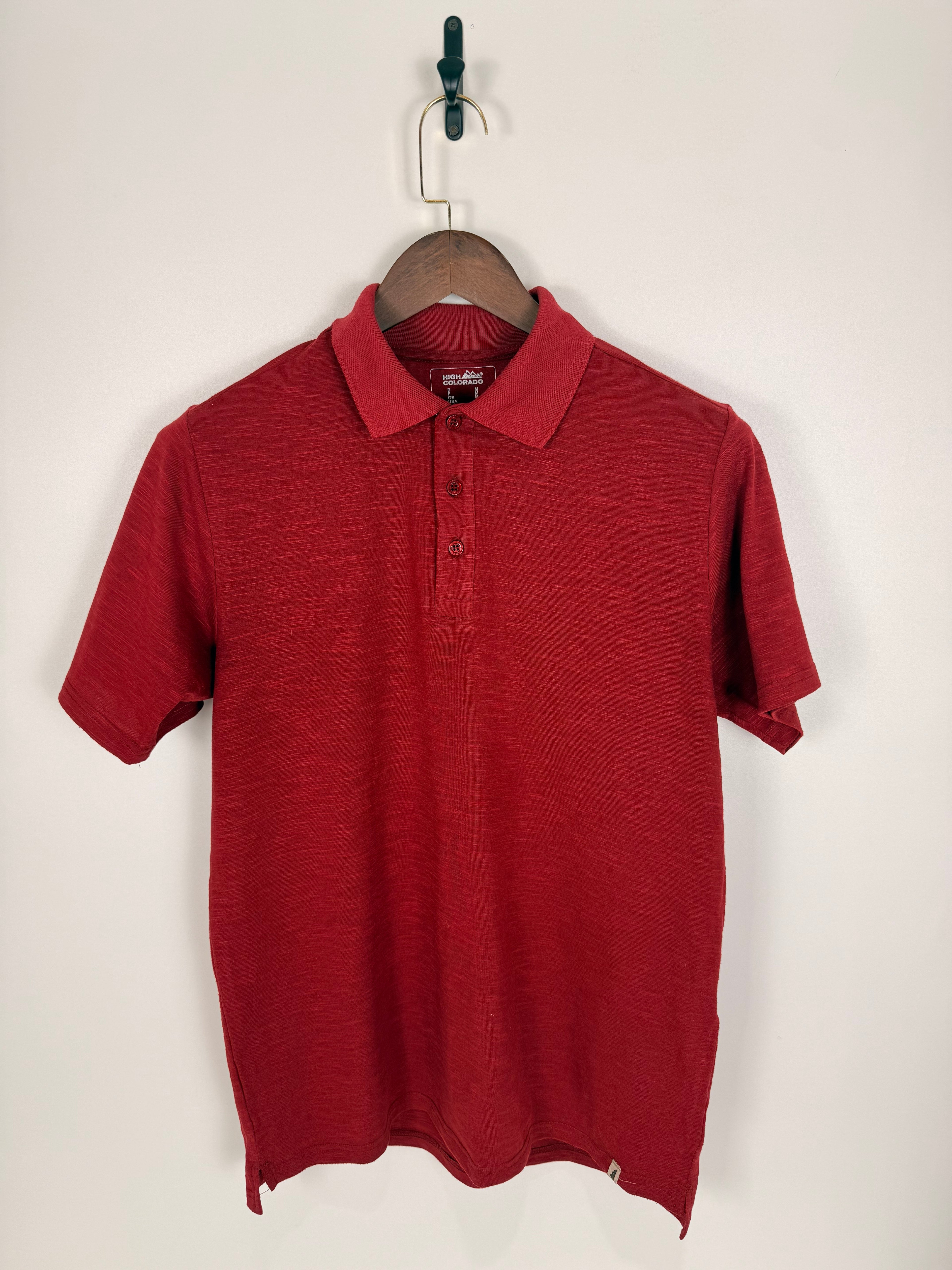 High Colorado Textured Red Polo | C:42 L:28