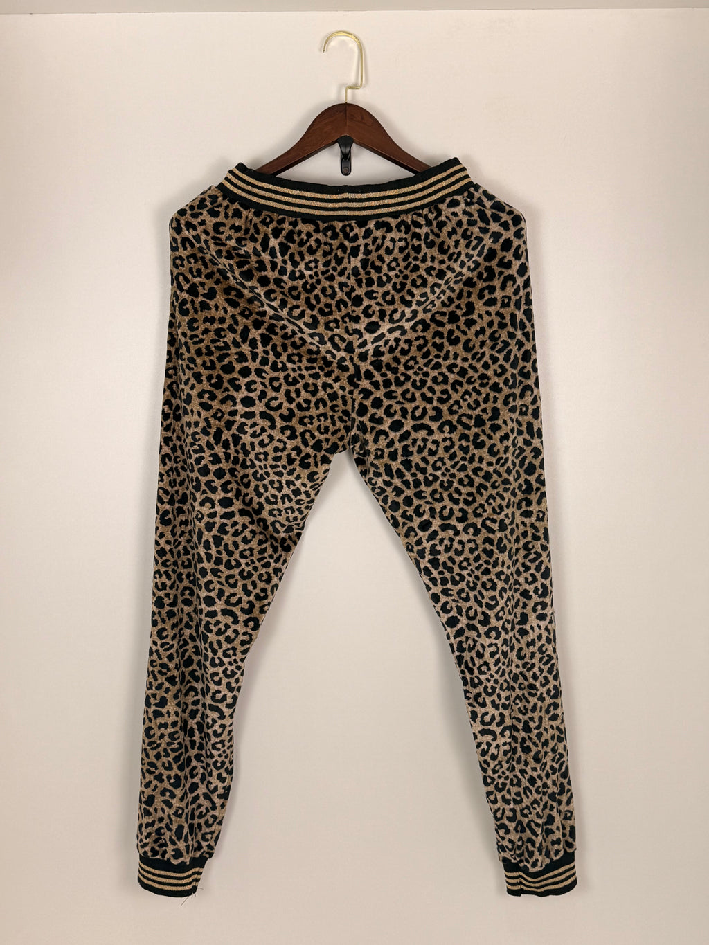 Leopard Print Velour Track Suit
