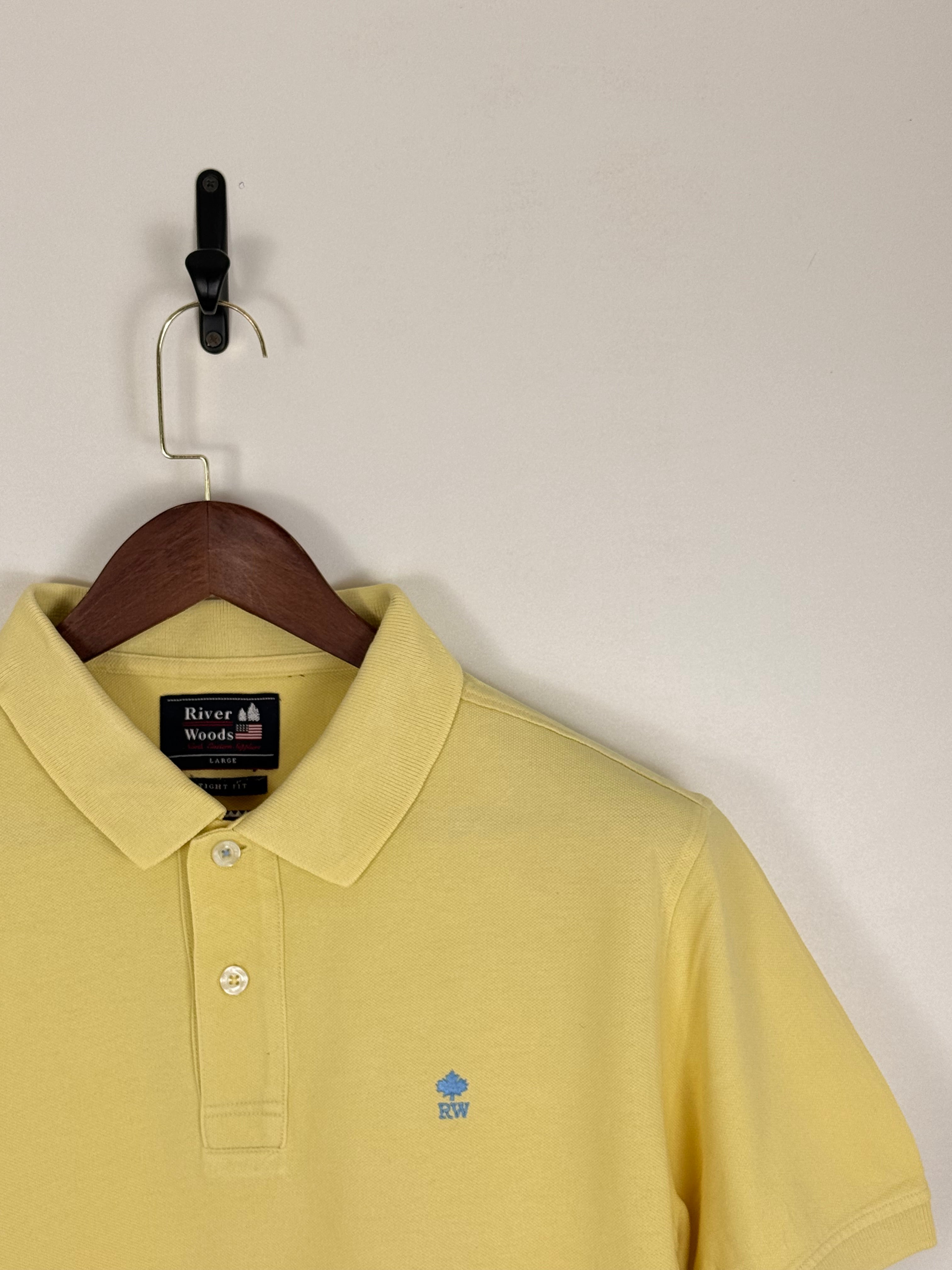 River Woods Pastel Yellow Polo | C:44 L:28