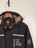 Leduntino Black Hooded Utility Jacket | C:46 L:29