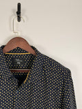 Jean Pascale Navy Paisley Print Shirt | C:50 L:32
