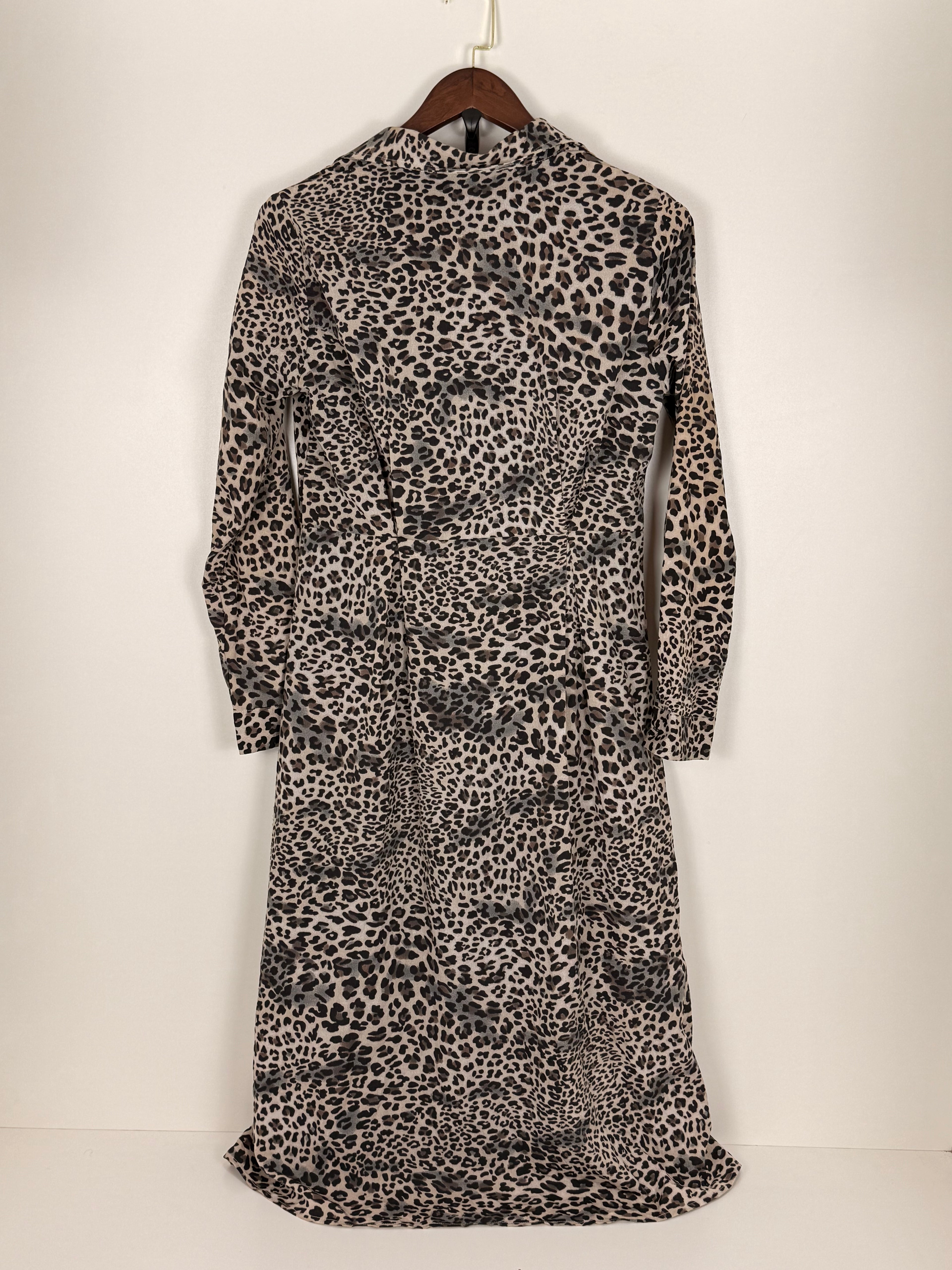 Leopard Print Shirt Dress
