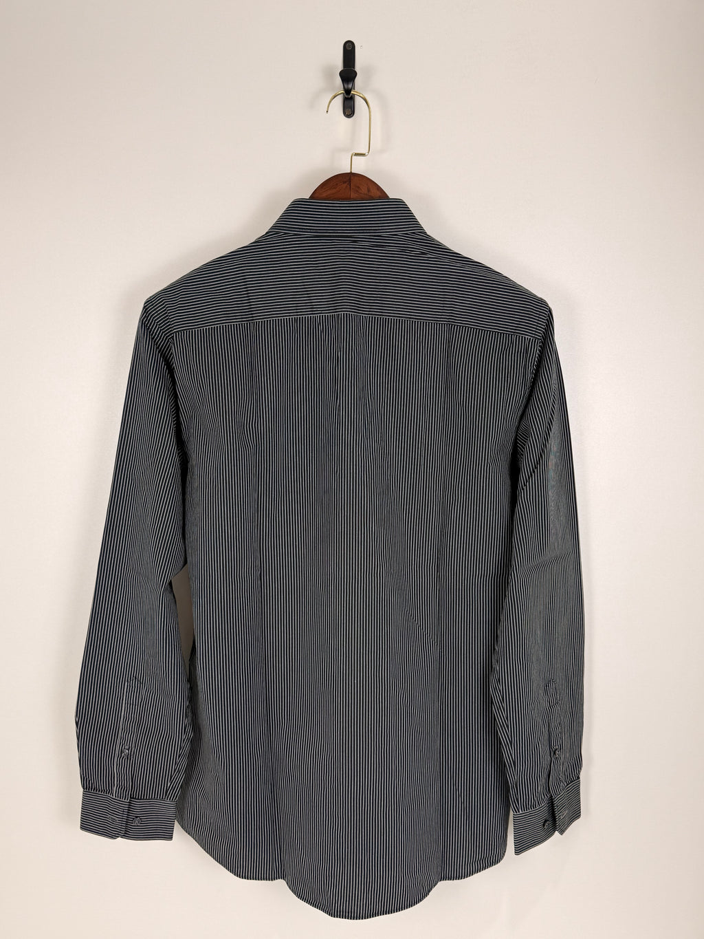 Angelo Litrico Black Pinstripe Shirt | C:46 L:30