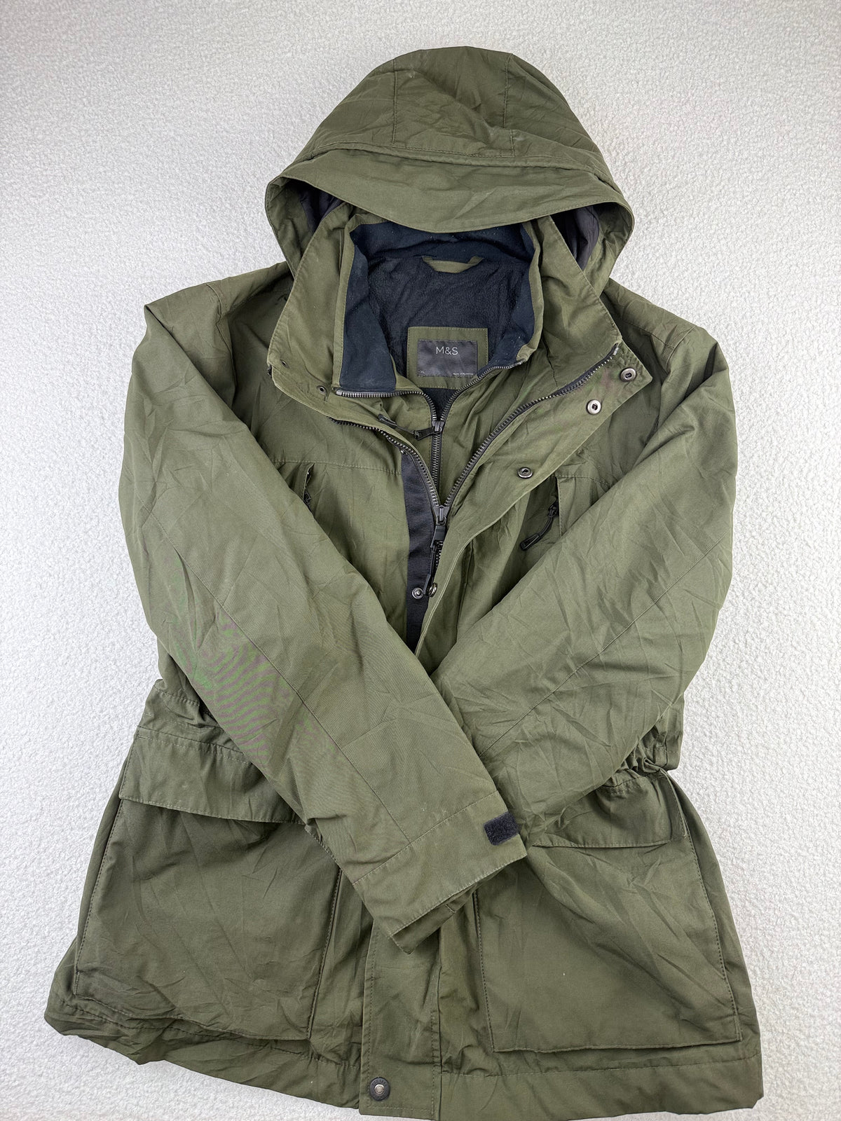 Duck Down M&S Hooded Utility Field Jacket | C:48 L:31