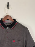 Monte Carlo Charcoal Grey Piped Polo | C:42 L:29